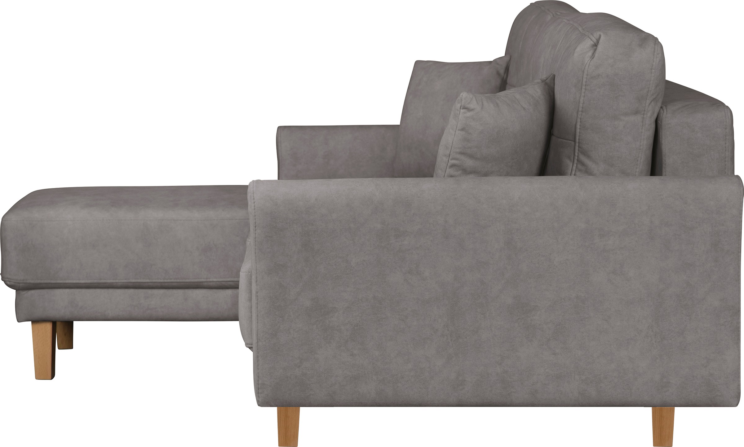 Home affaire Ecksofa »TRIPLO optionale Schlafsofa mit Bettkasten, Maße B/T/H: 234/164/89 cm«, L-Form wahlweise mit Bettfunktion - Liegefläche 132x210 cm