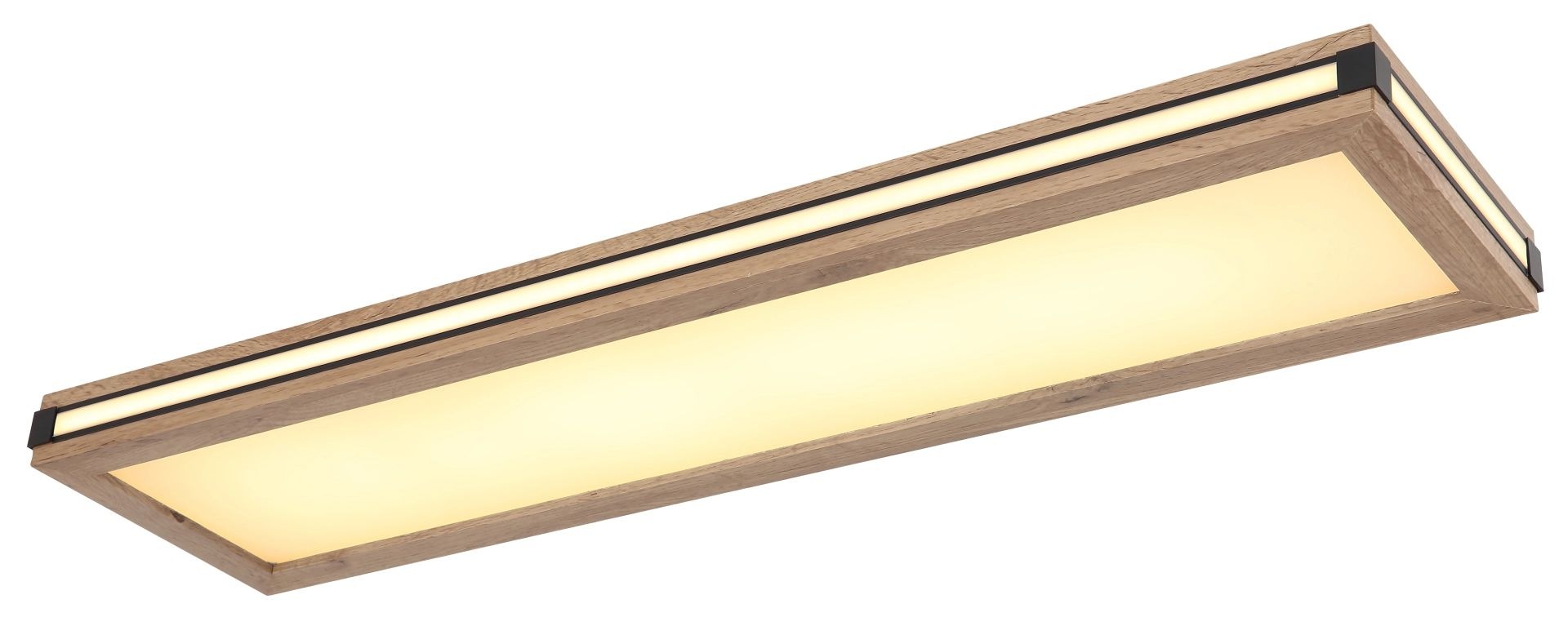 GLOBO LIGHTING LED Deckenleuchte »CARLA«, Leuchtmittel LED-Modul | LED fest integriert, Rechteckige Deckenlampe, mehrere Schalt- Leuchtkombinationen