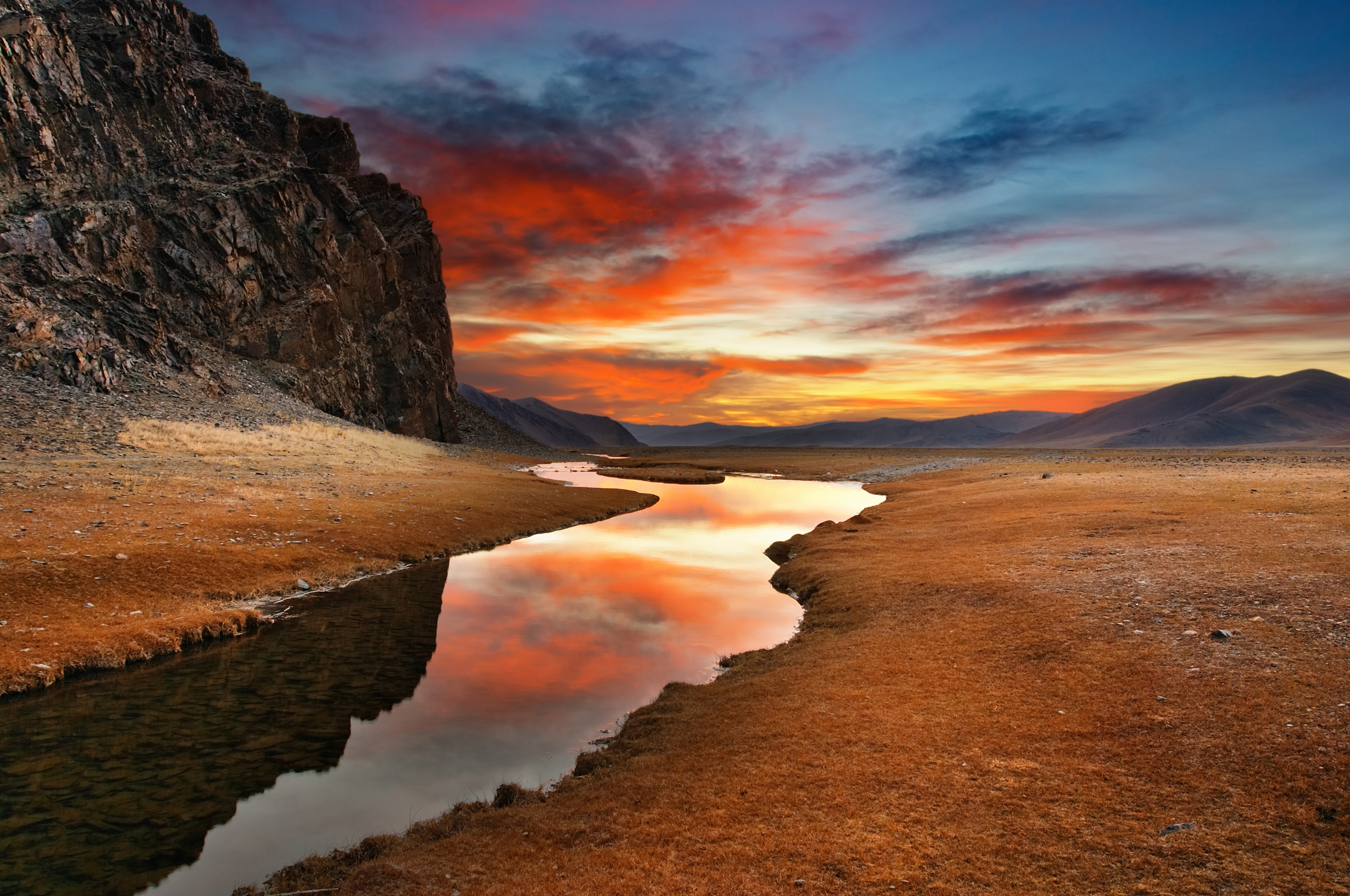 Papermoon Fototapete "Mongolian Daybreak" glatt
