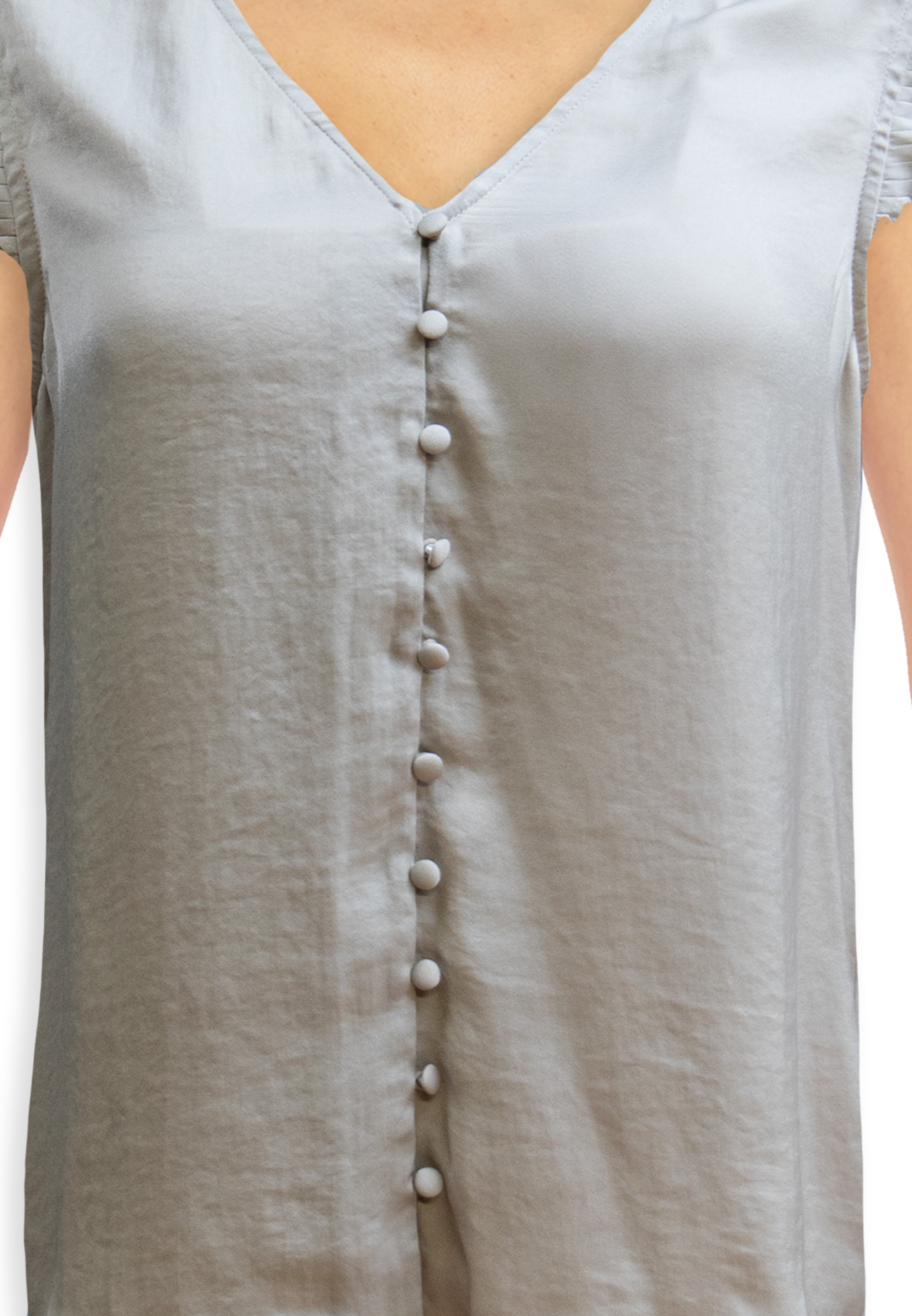 Le Temps Des Cerises T-Shirt »JUANA«, mit durchgehender Knopfleiste