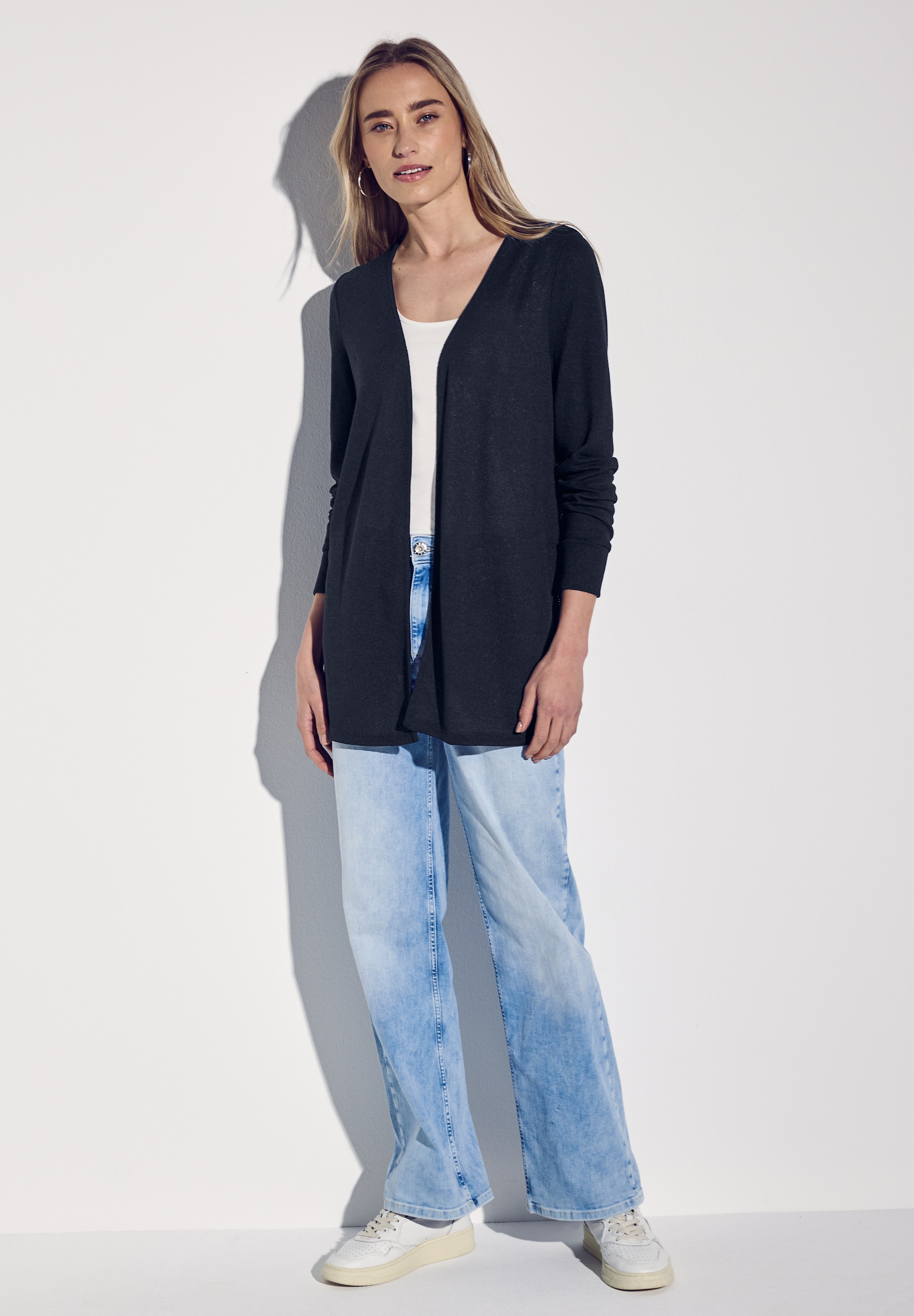 STREET ONE Cardigan, aus softem Materialmix