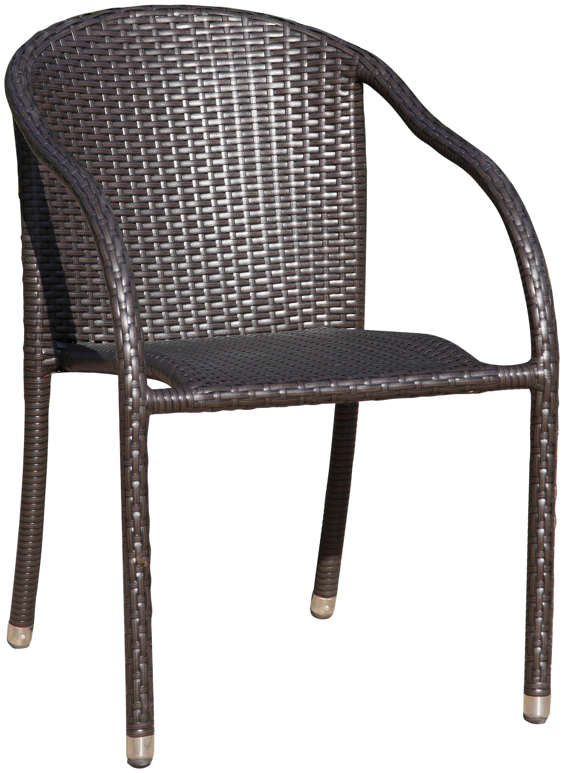 Stapelstuhl GARDEN PLEASURE "RIGA", braun (coffee, coffee, coffee), B:55cm H:80cm T:64cm, Kunststoff, Stühle, Stapelstuhl, 2er Set, auch für die Gastronomie geeignet 2