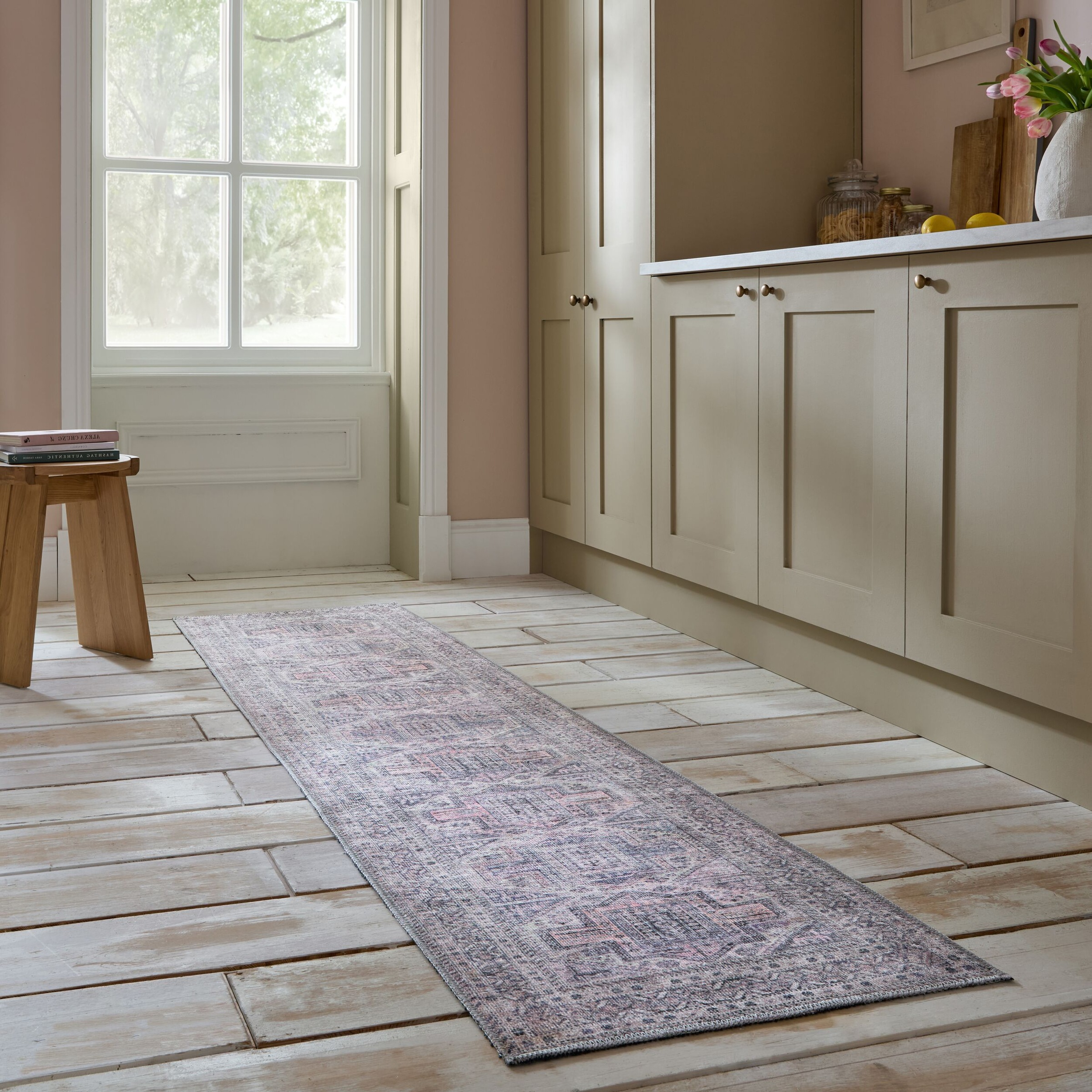 FLAIR RUGS Teppich »Otis«, rechteckig, 4 mm Höhe, Waschbarer Traditioneller Teppich