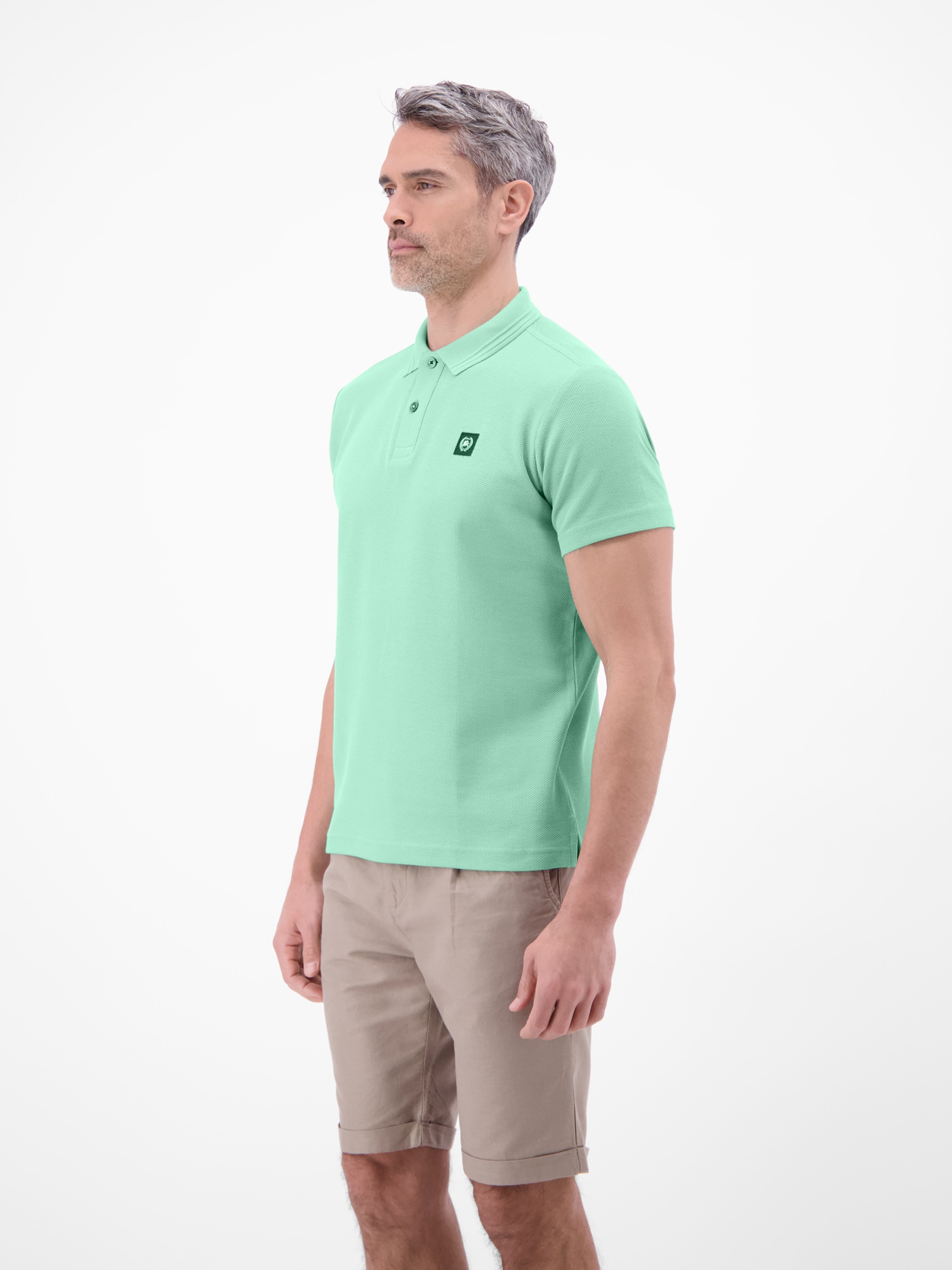 LERROS Poloshirt »Poloshirt mit Waffelstruktur aus 100 % Baumwolle«
