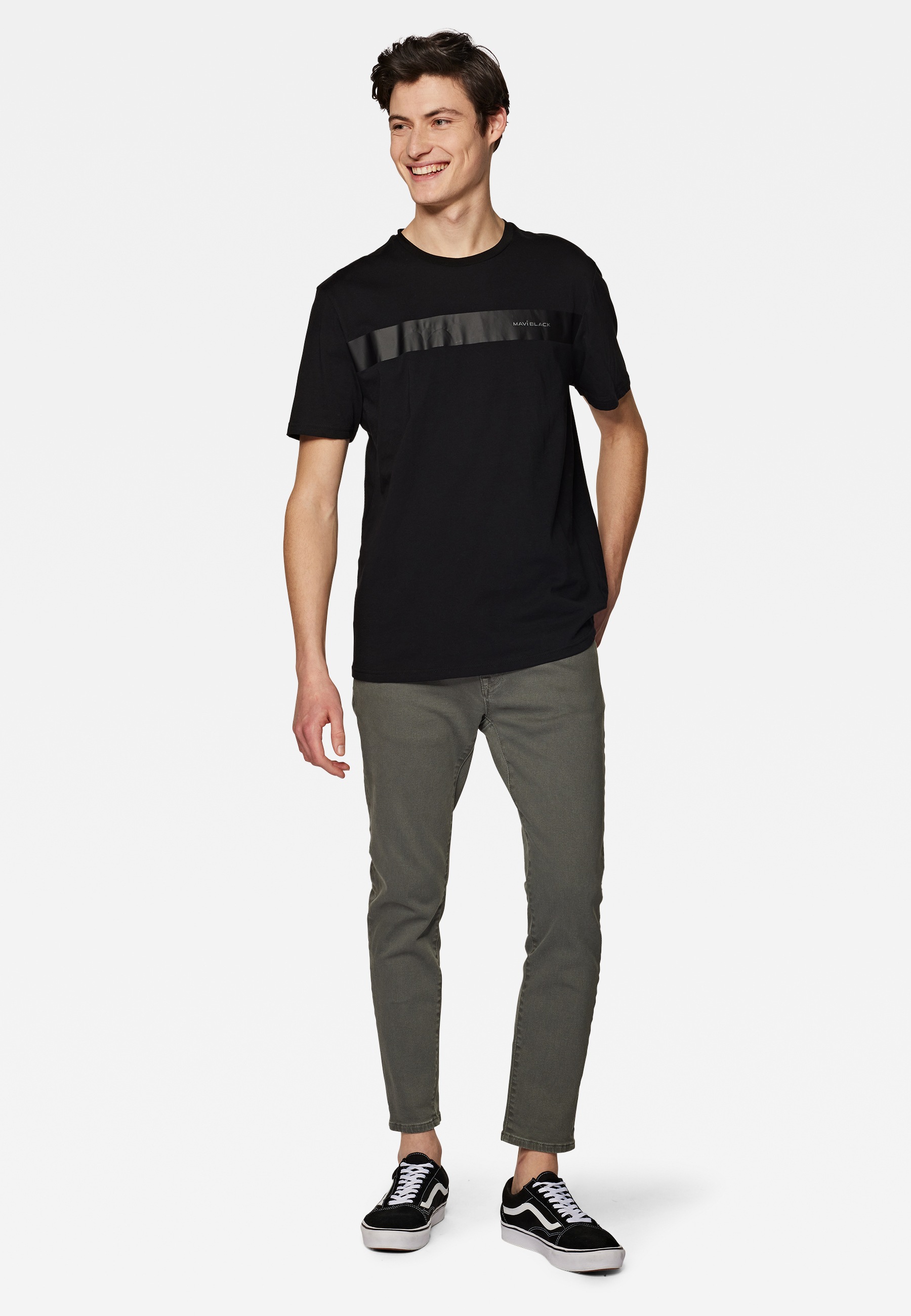 Mavi Rundhalsshirt "CREW NECK TEE", Mavi Black Tee