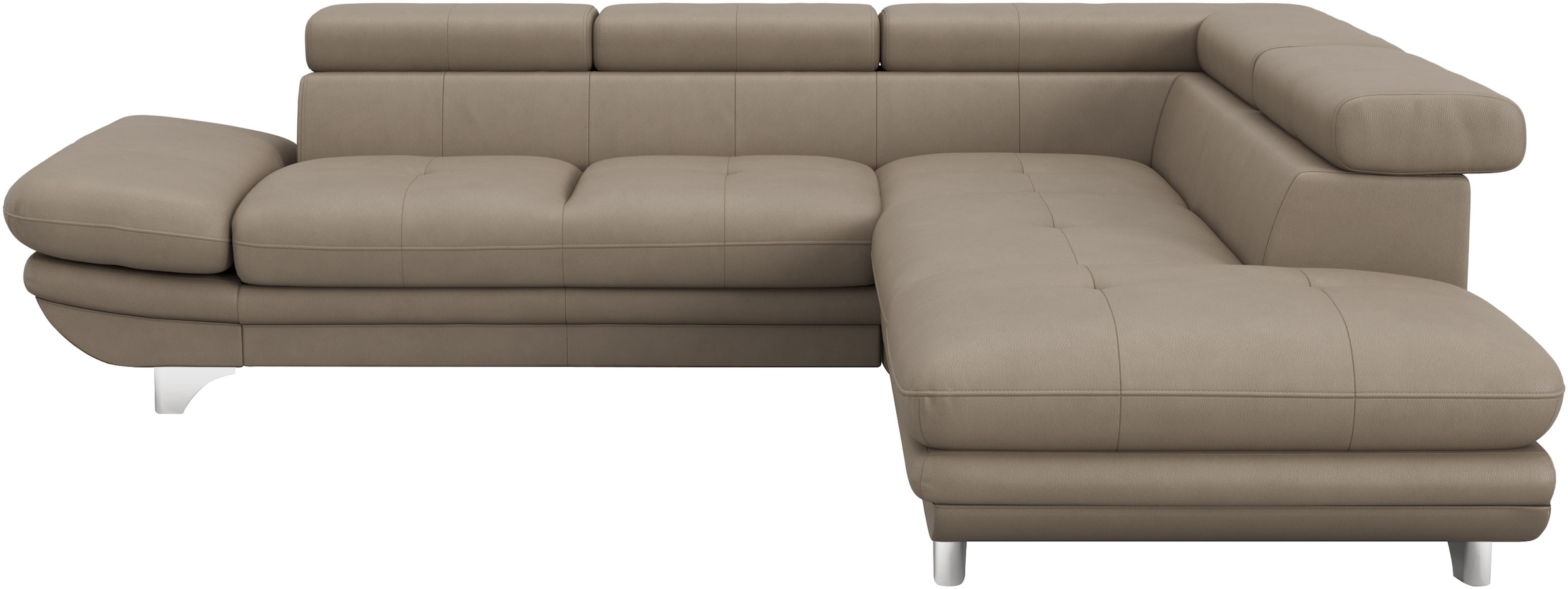 COTTA Ecksofa »Enterprise L-Form«, mit Arm- & Kopfteilverstellung, wahlweise mit Bettfunktion