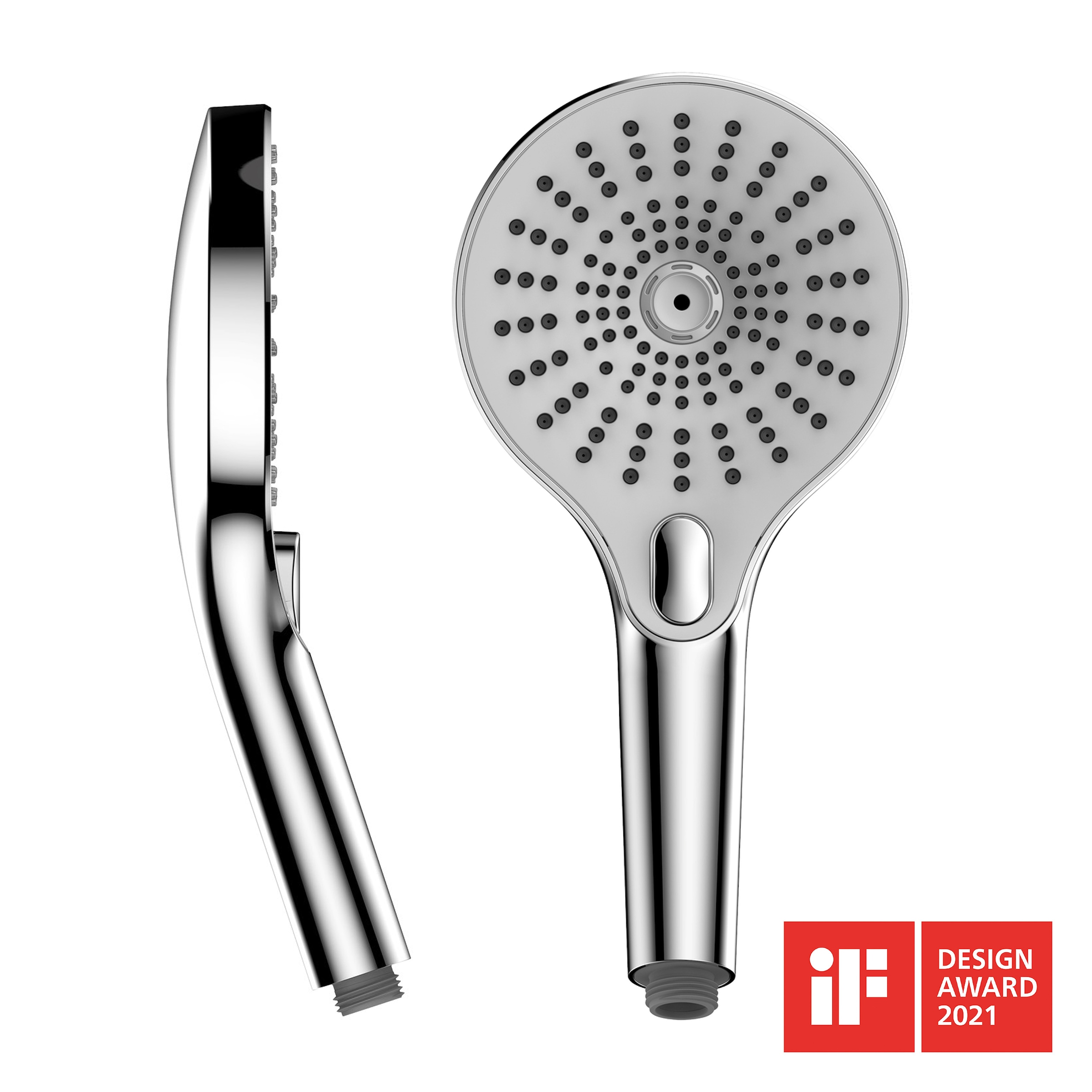 WENKO Handbrause "Ultimate Shower" 1 Stk. tlg. Chrom/Weiß, Ø 13 cm günstig online kaufen