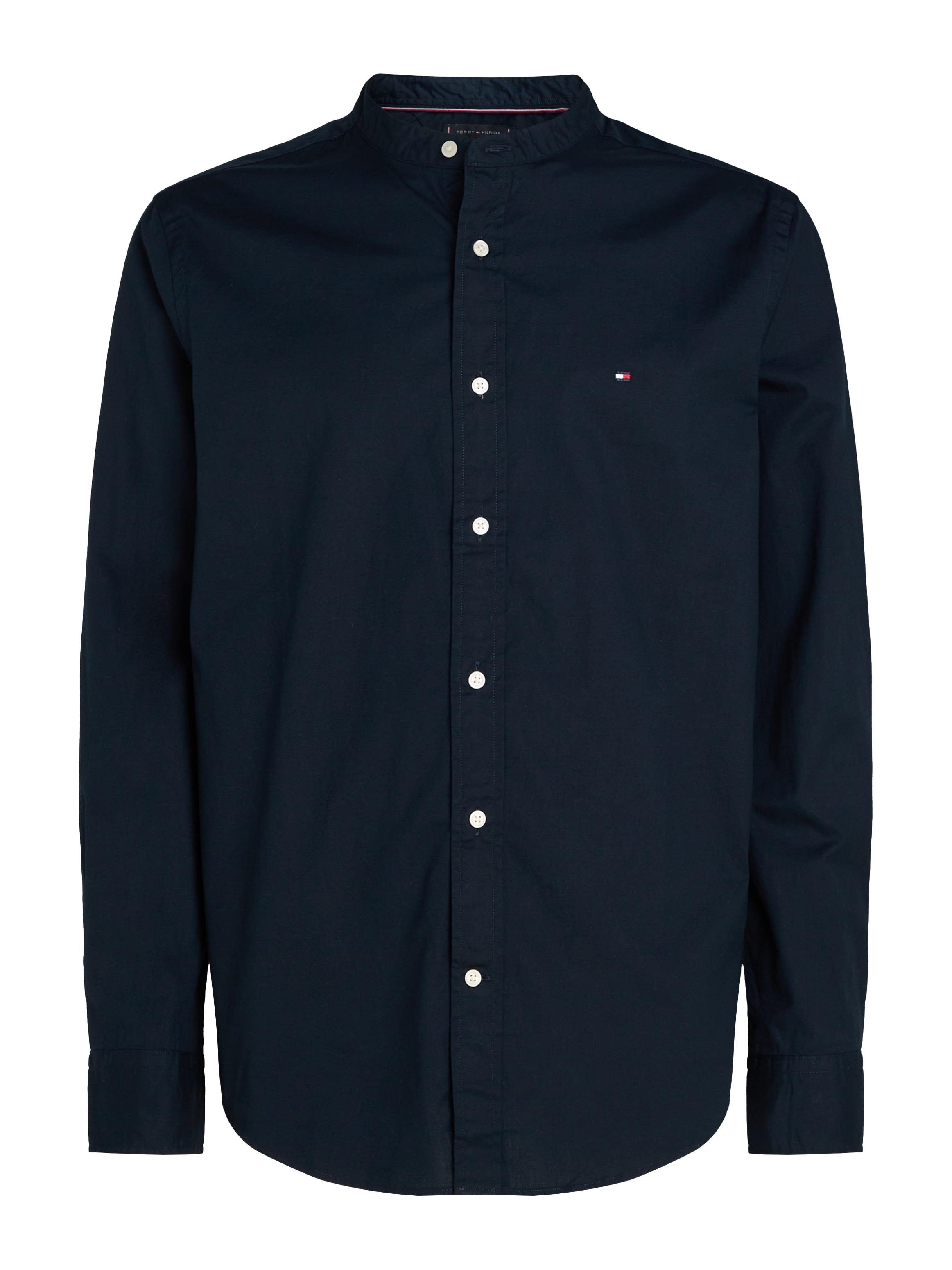 Tommy Hilfiger Langarmhemd »FLEX POPLIN SOLID MAO RF SHIRT«