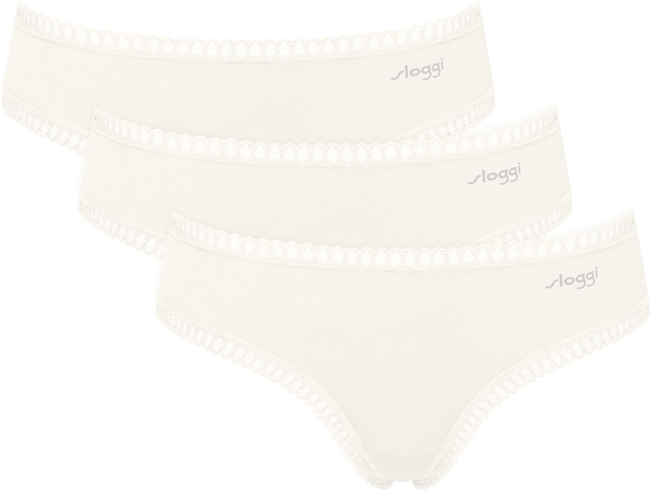 sloggi Hipster "GO Crush" 3er Pack, Spitze, elastisch, weich, Multipack, Ba günstig online kaufen