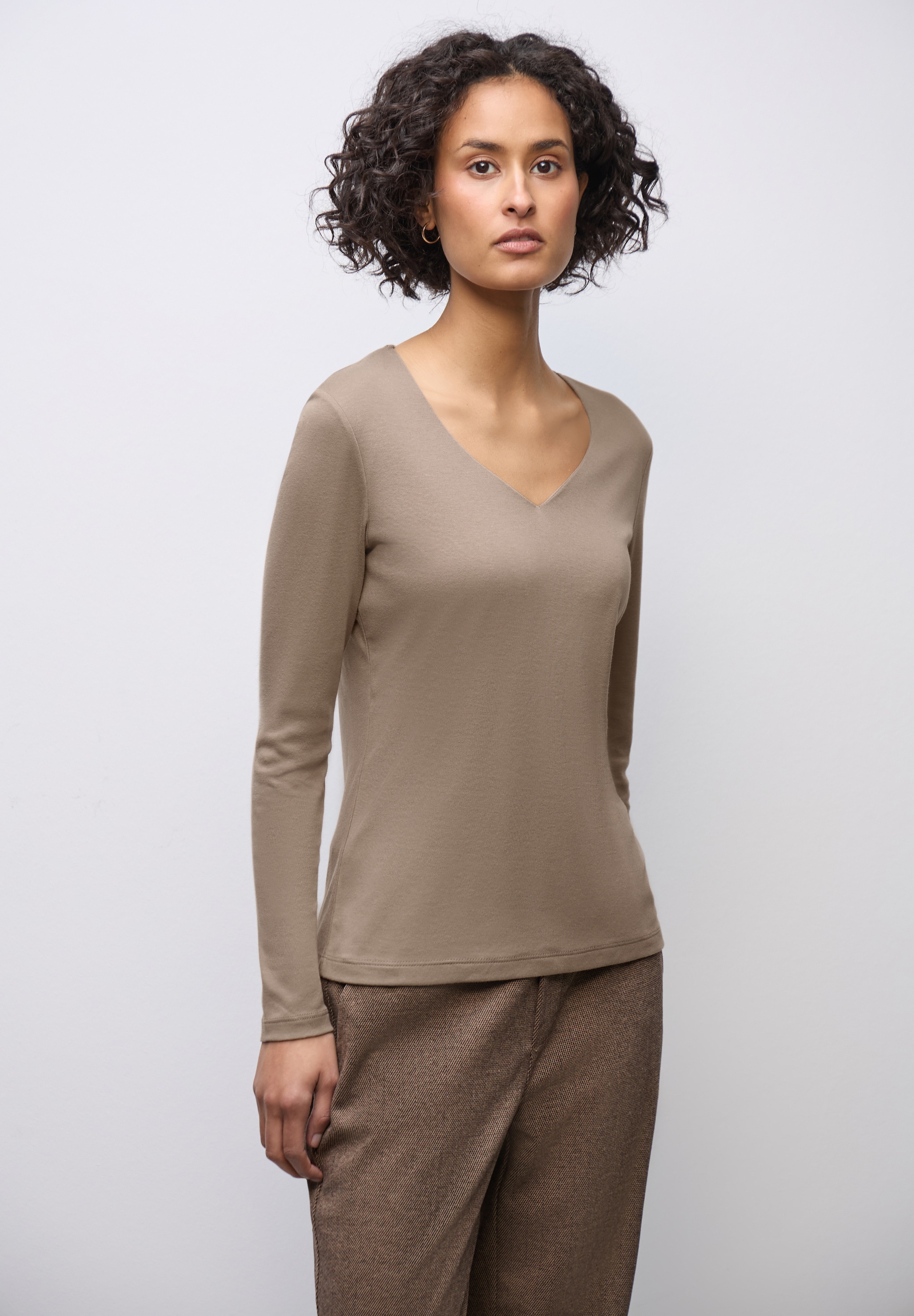 STREET ONE Langarmshirt im soften Baumwoll-Mix günstig online kaufen