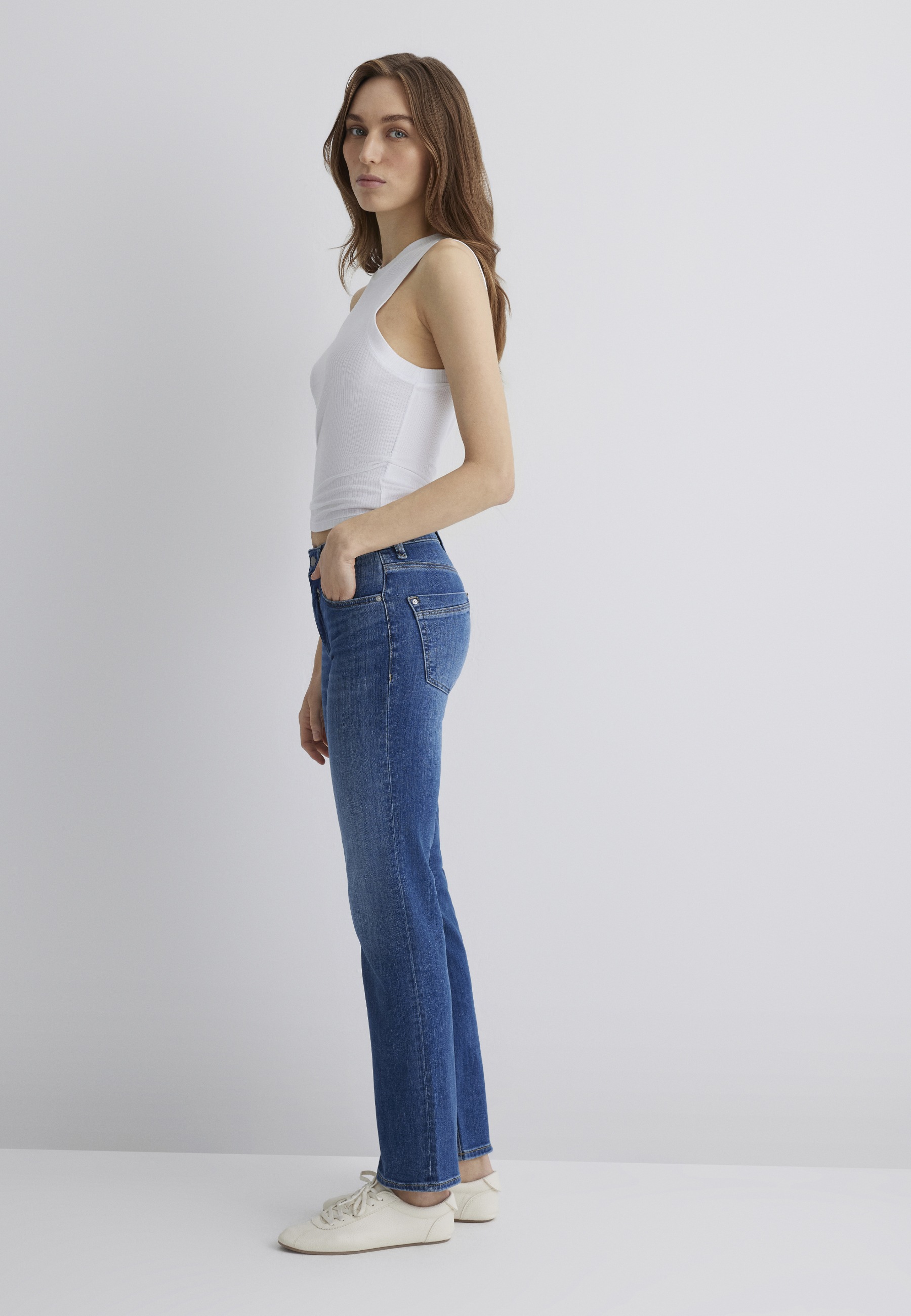 Mavi Straight-Jeans »KENDRA« gerde Form