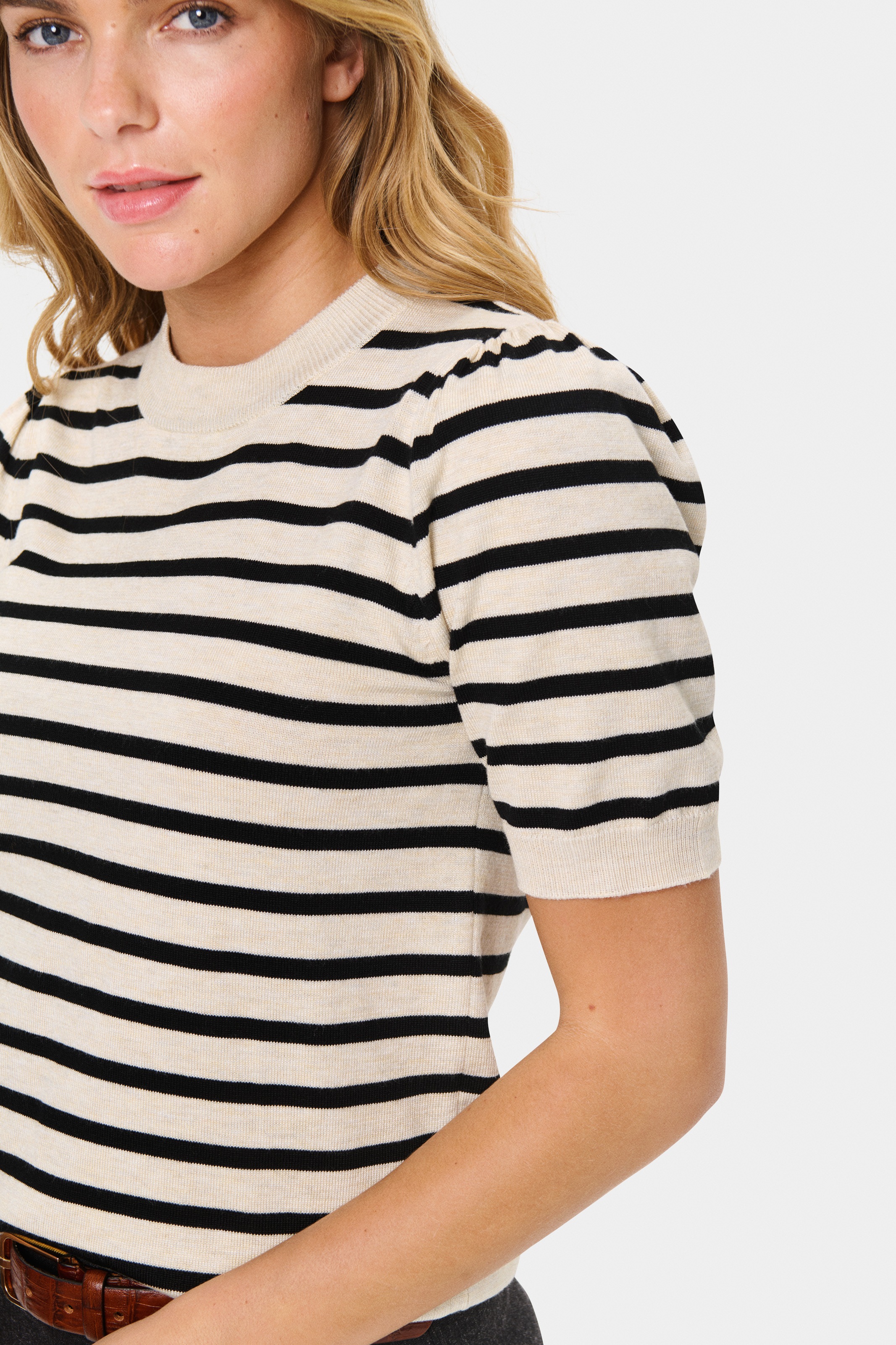 Thumbnail - Saint Tropez Kurzarmpullover "MilaSZ SS Striped"