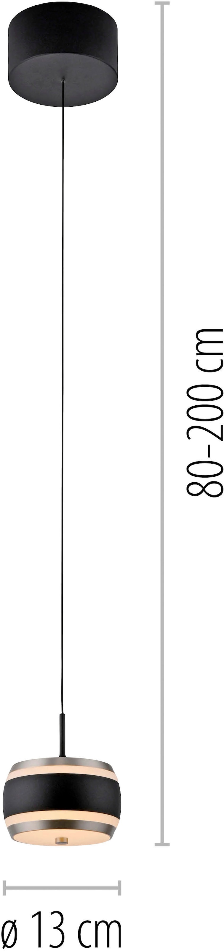 Neuhaus PURE LED Pendelleuchte »PURE Falling Rings« LED-Board 1 Stk. warmweiß - kaltweiß Comfort Lift, CCT, dimmbar, Fernbedienung, Timer