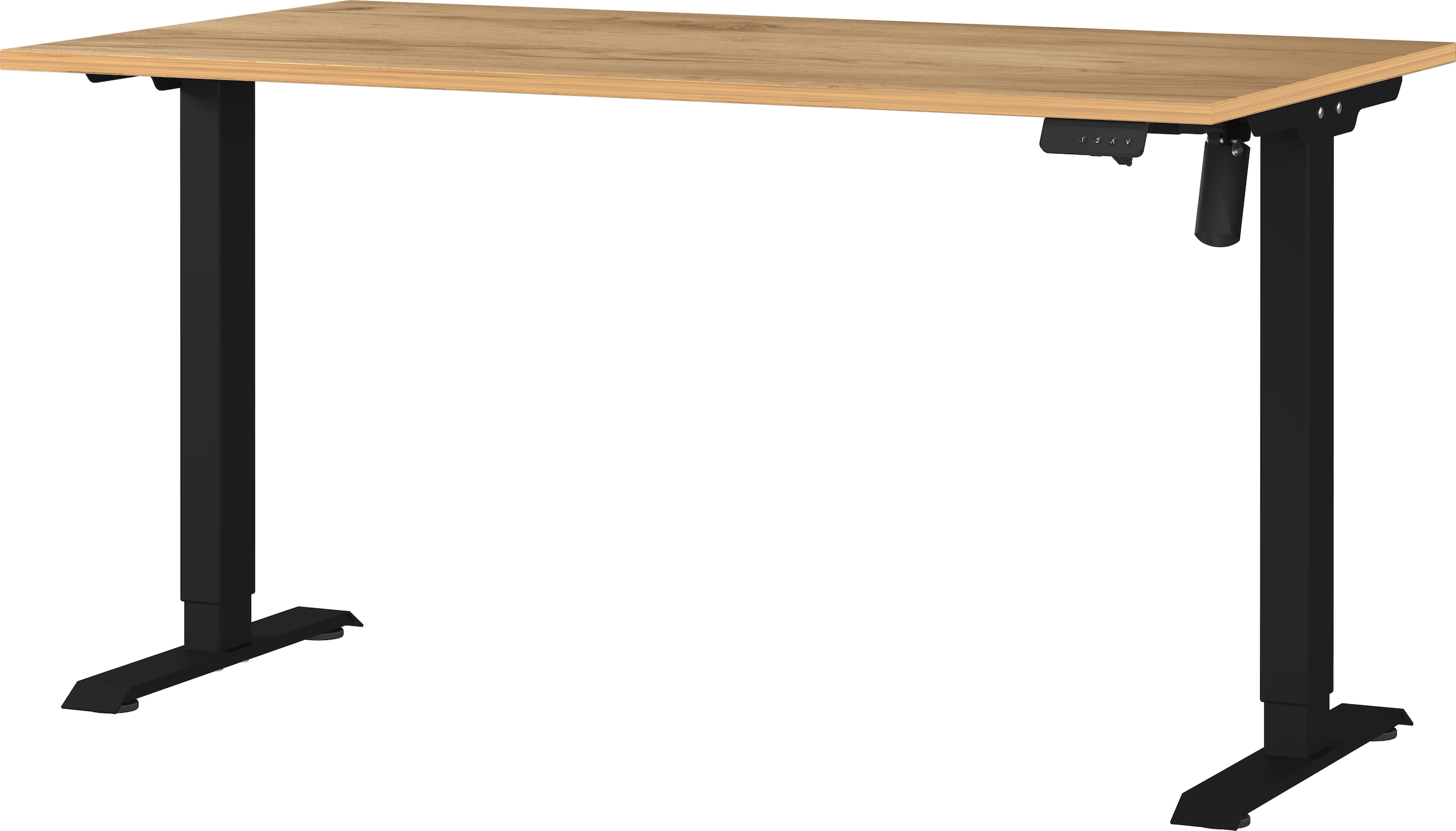 GERMANIA Schreibtisch "Boras" Breite 120/140/160/180 cm, Metallgestell, elektrisch höhenverstellbar