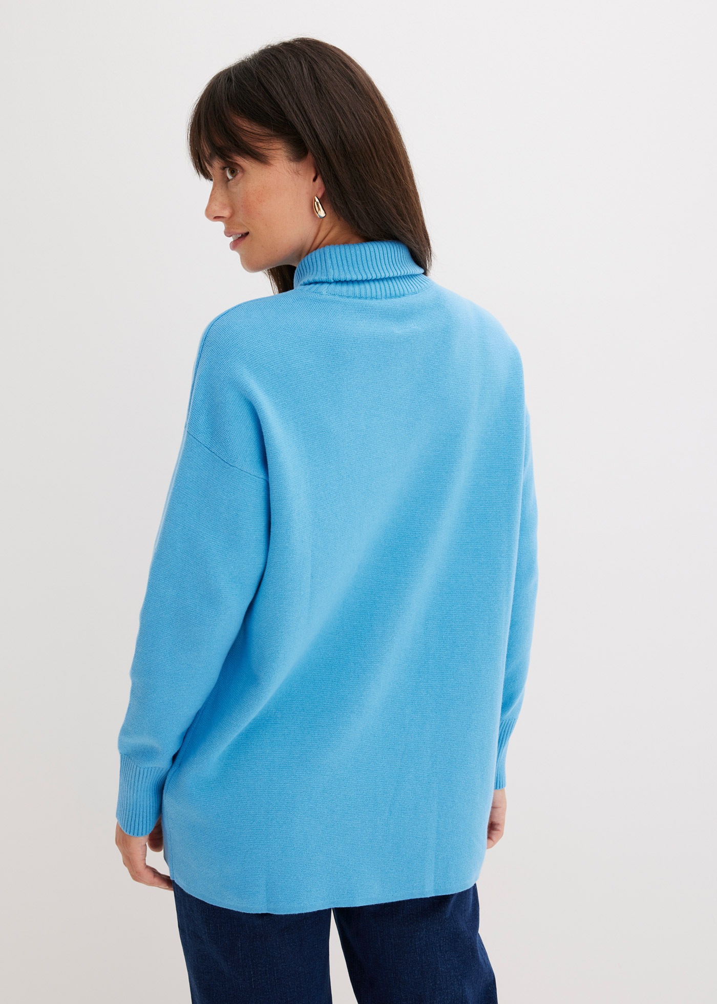 bonprix Strickpullover "Gerippter Pullover aus reiner Baumwolle" aus reiner günstig online kaufen