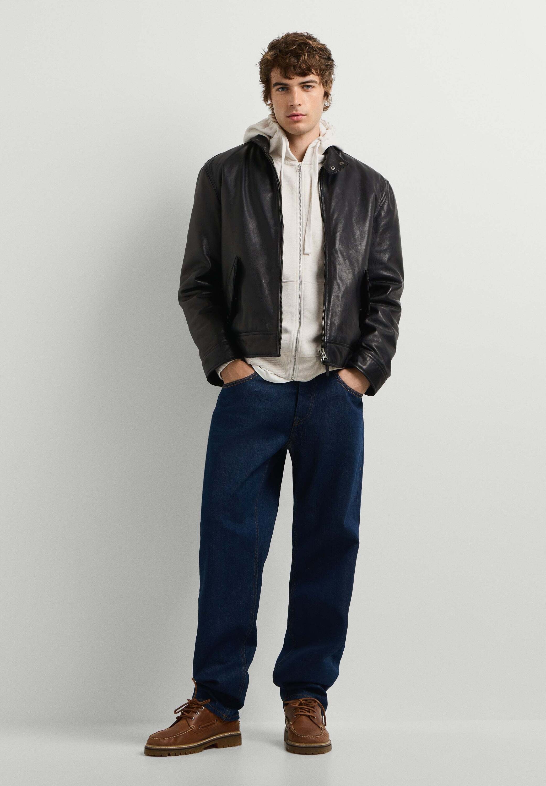 Pepe Jeans Lederjacke »Lederjacke LEATHER HARRINGTON«