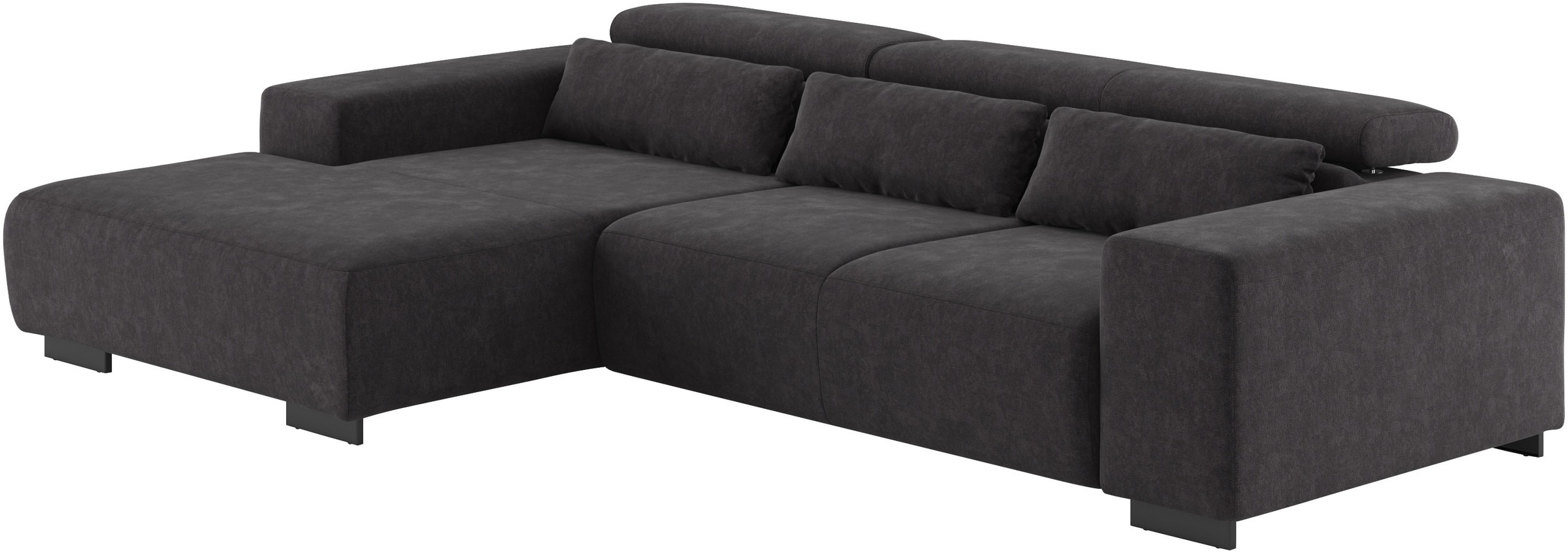 Thumbnail - COTTA Ecksofa "Side L-Form, mit Kopfteilverstellung & 3 Nierenkissen" optional motorische Sitztiefenverstellung