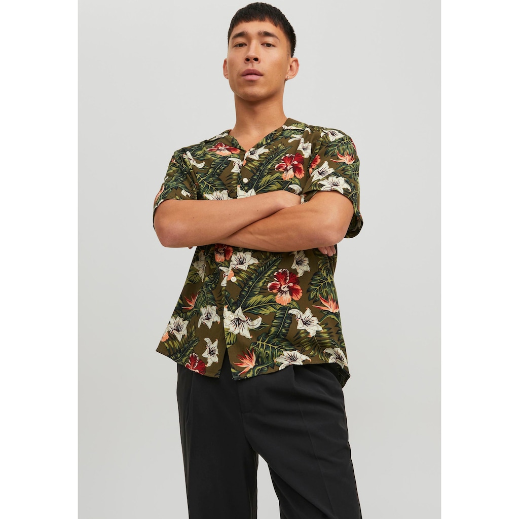 Jack & Jones Kurzarmhemd »JJEJEFF RESORT FLORAL SHIRT SS SN« GE8681 Jack & Jones Kurzarmhemd »JJEJEFF RESORT FLORAL SHIRT SS SN« GE8681