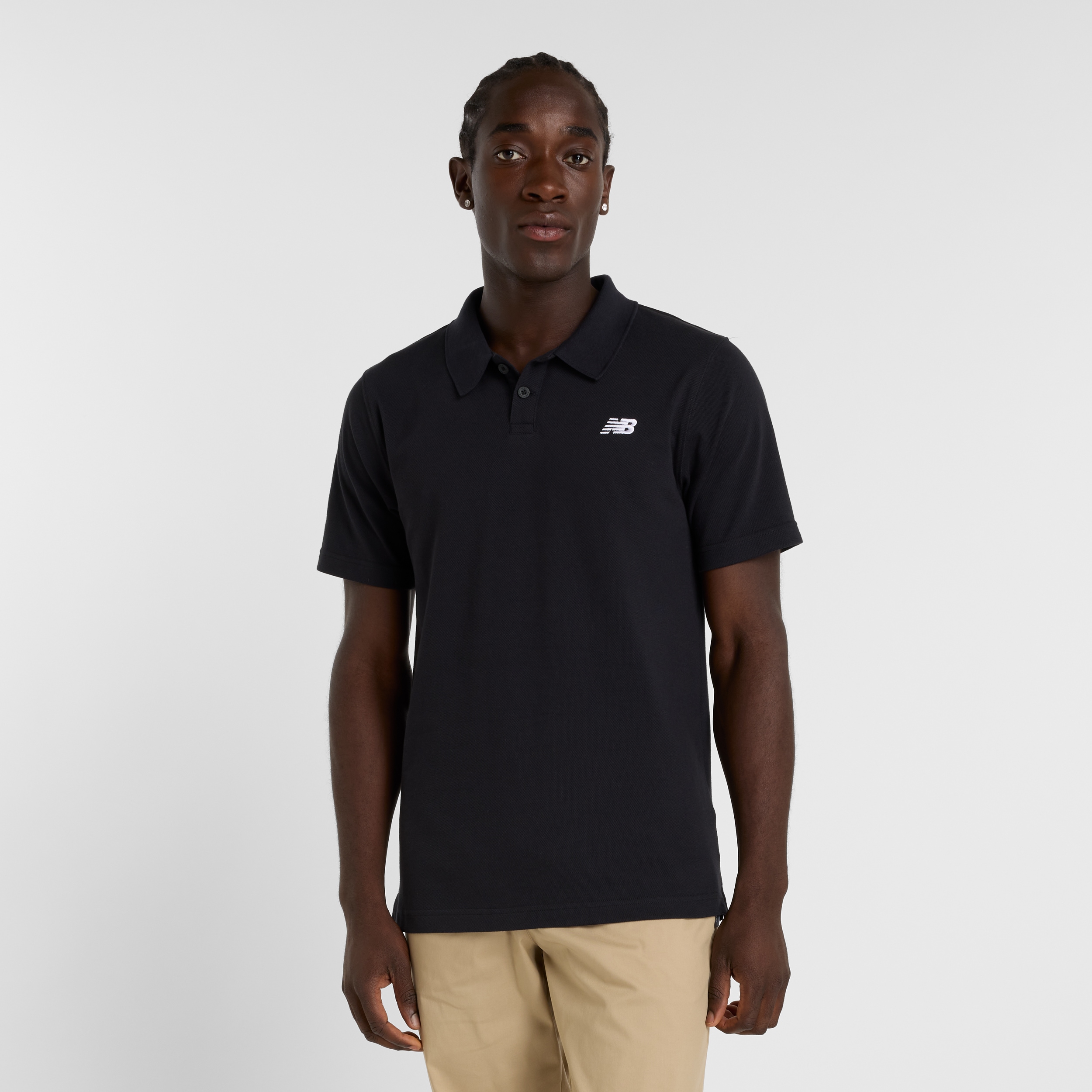 New Balance Poloshirt "Cotton Pique Polo" mit Polokragen, Kurzarm, aus Baumwolle und Polyester