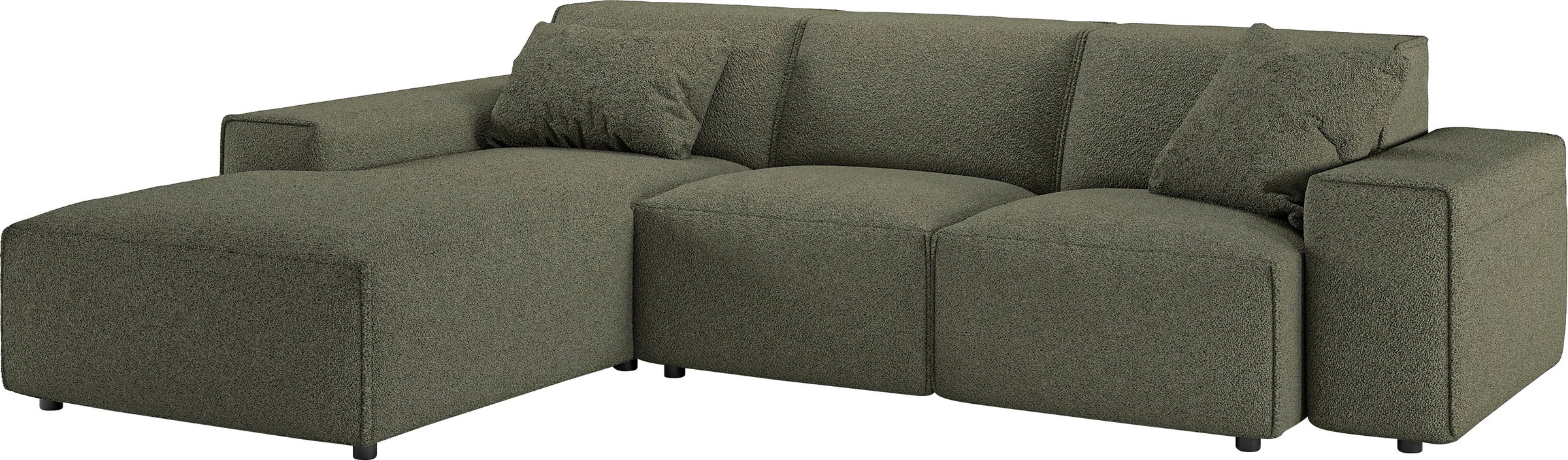 andas Ecksofa »Glimminge L-Form auch in Breitcord, Feincord + Easy care-Bezug,«, Breite 264, Zierkissen