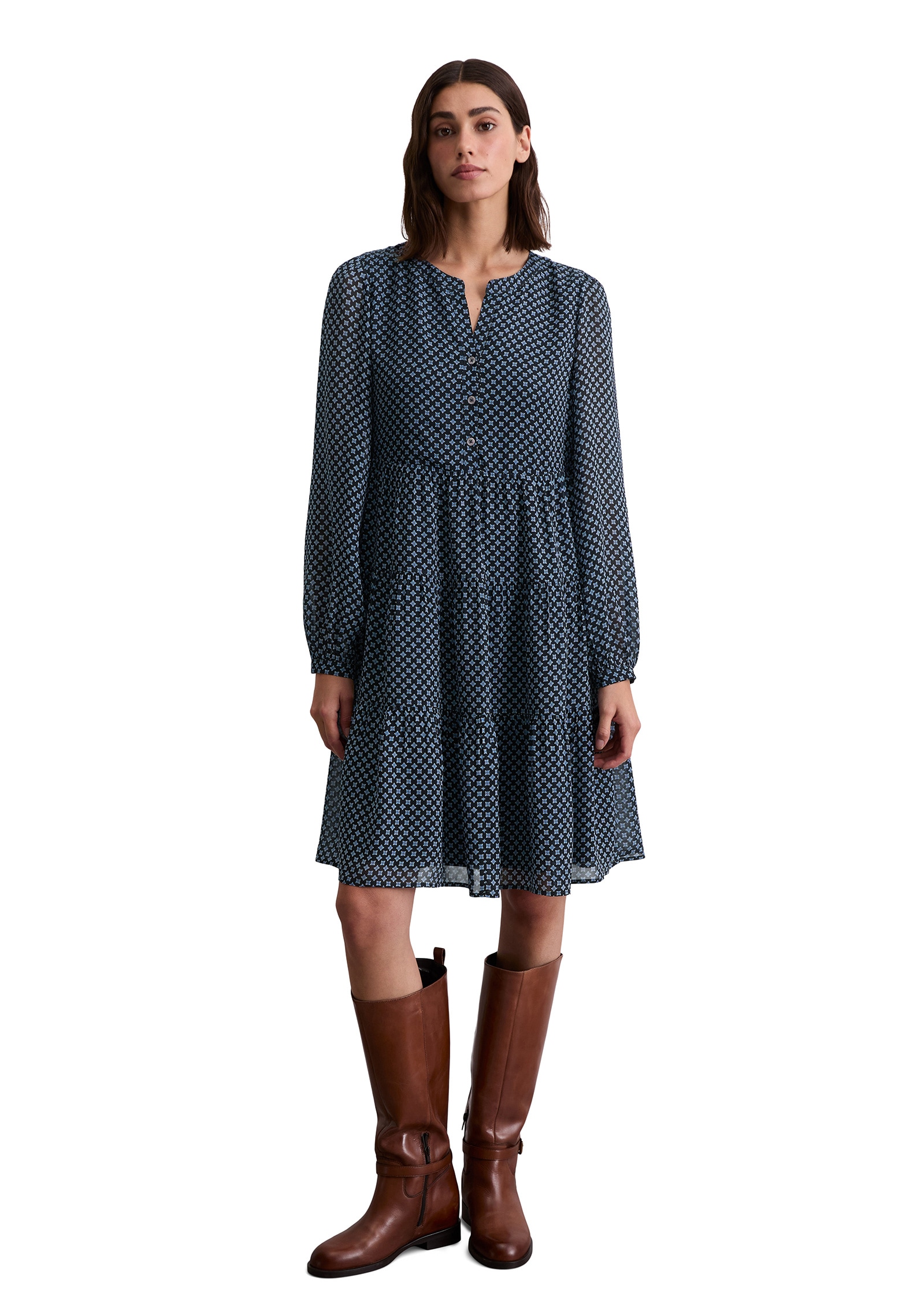 Marc O'Polo Minikleid »aus Viskose-Crêpe«