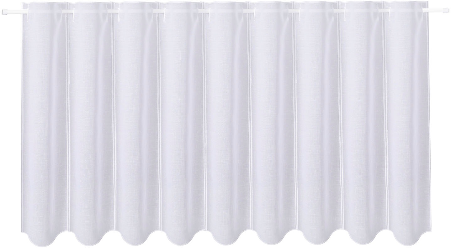 Gerster Scheibengardine "Delia" Durchzuglöcher 1 Stk. tlg. Unifarbener Pann günstig online kaufen