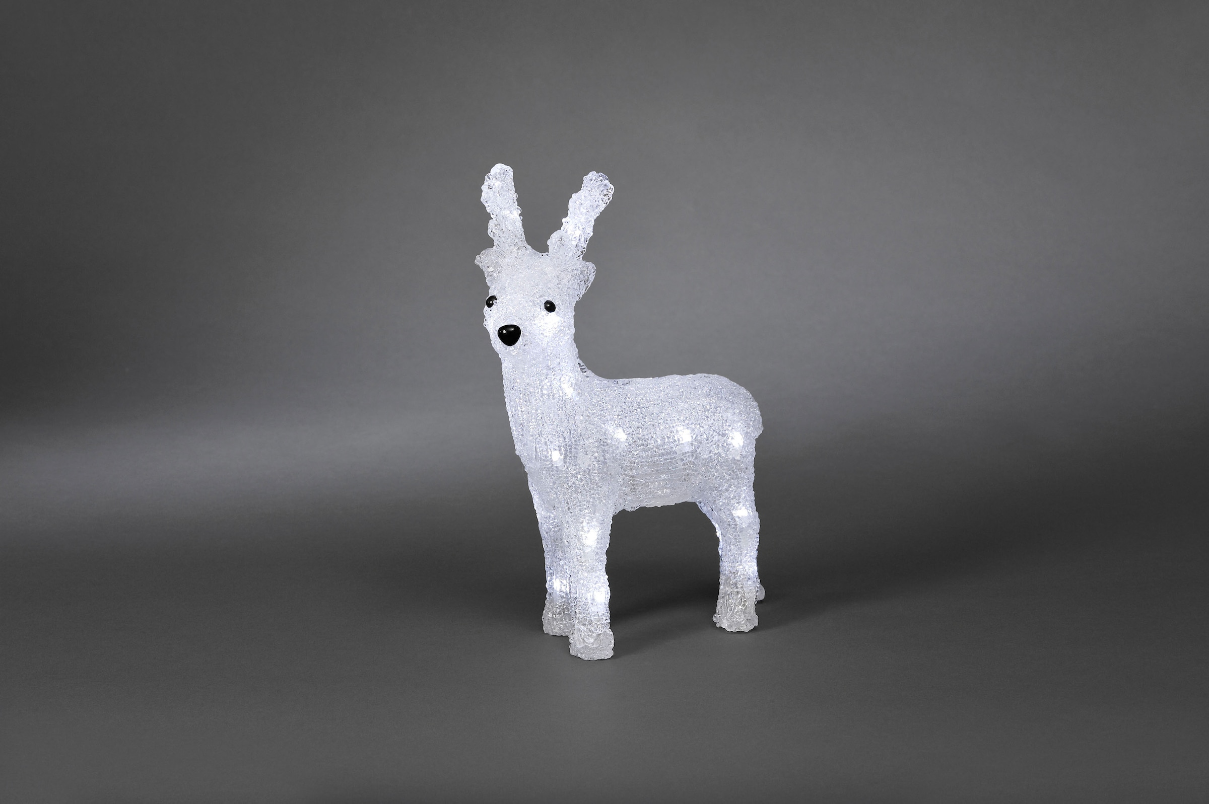 KONSTSMIDE Weihnachtsfigur »Weihnachtsdeko«, LED Acryl Rentier, 24 kalt weiße Dioden