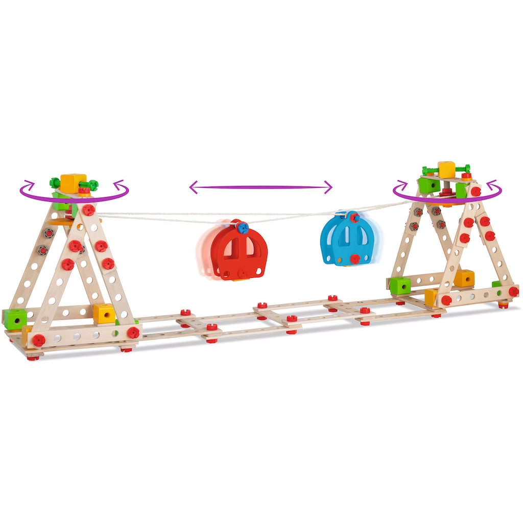 Eichhorn Konstruktionsspielsteine »Holzspielzeug, Constructor Riesenrad«, (240 St.)