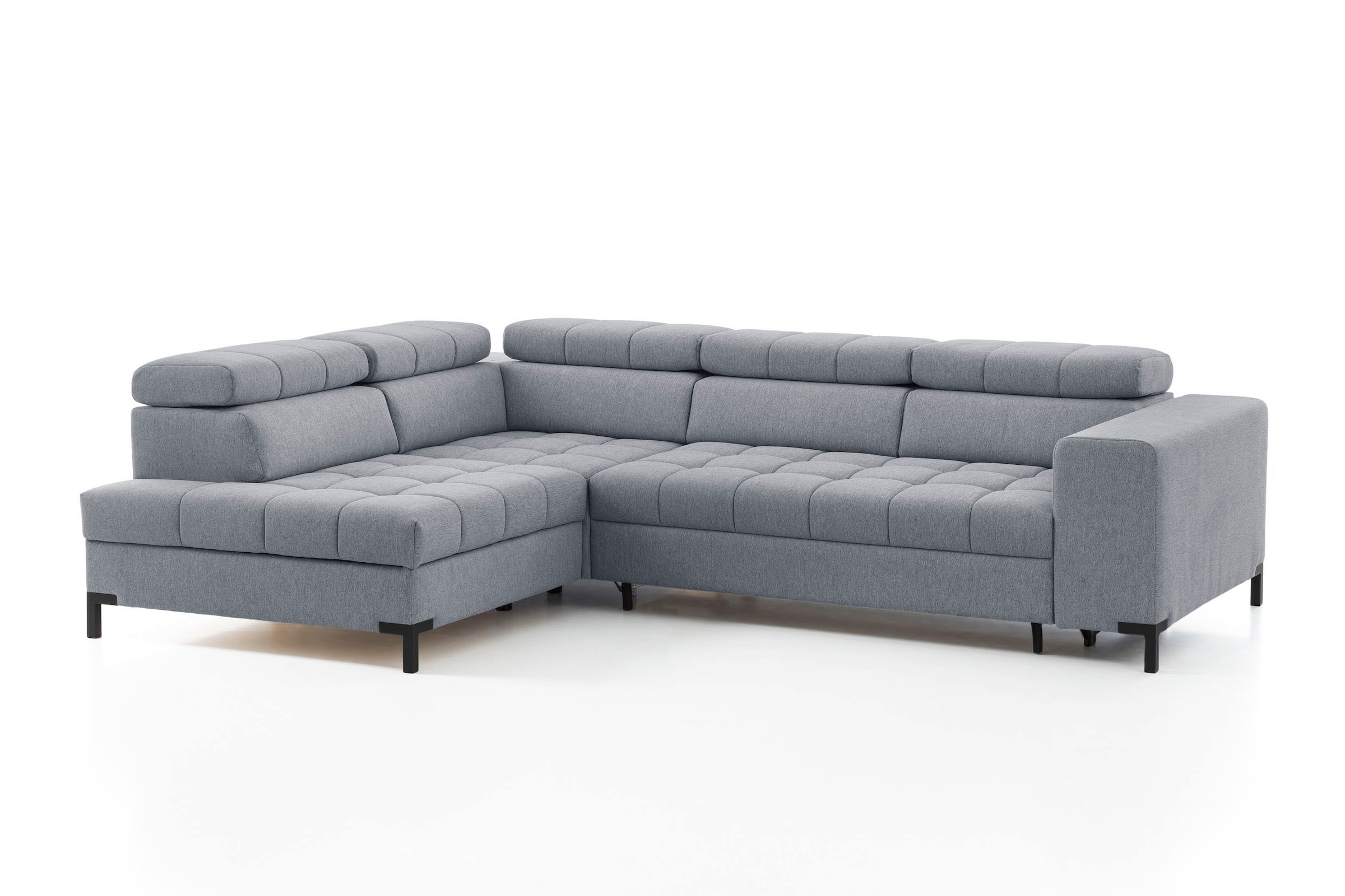 exxpo - sofa fashion Ecksofa »Bocco, hochwertige Verarbeitung, toller Sitzkomfort, bequem, L-Form«, wahlweise mit Bettfunktion u. Bettkasten, inkl. Kopfteilverstellung