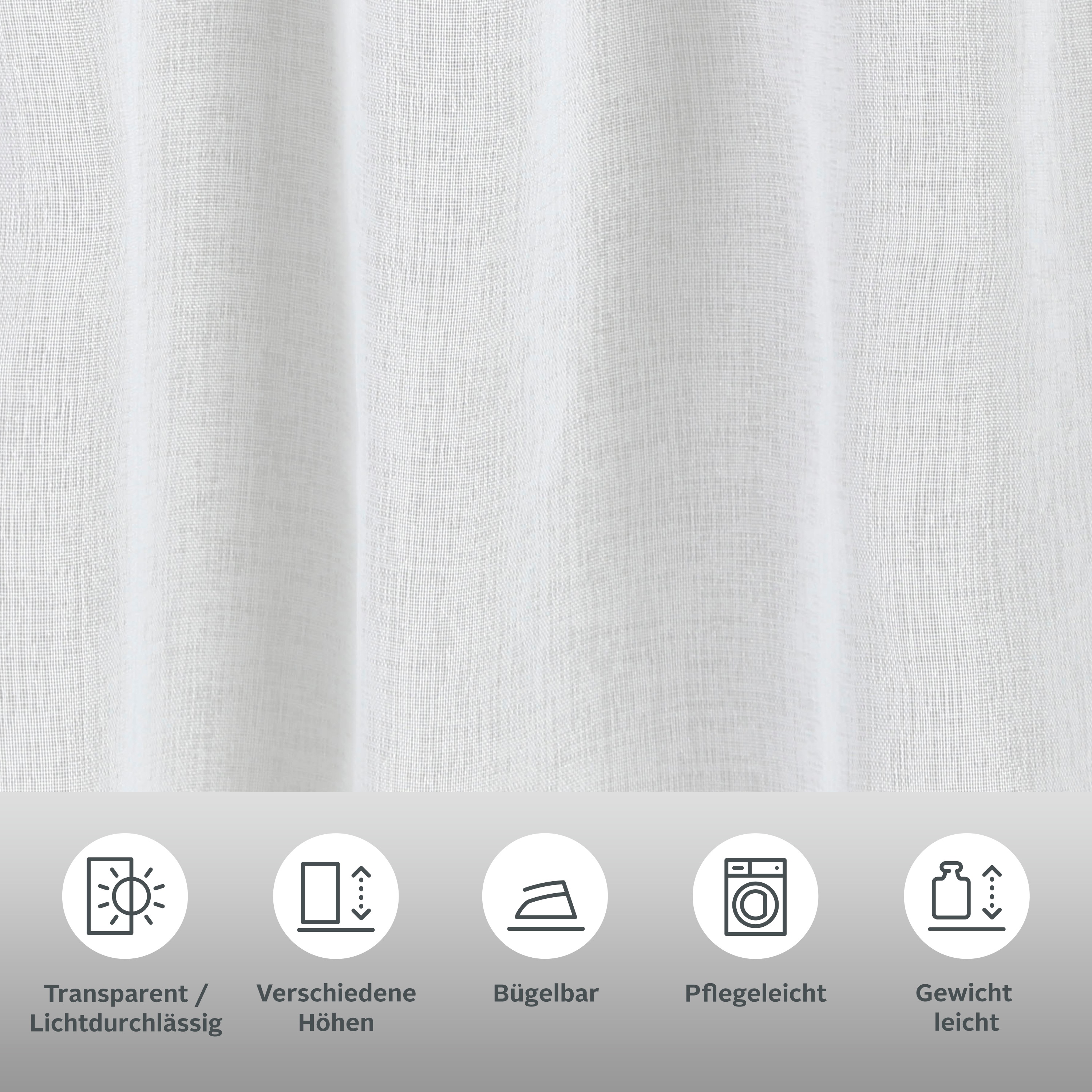 Thumbnail - my home Gardine "Dolly" Multifunktionsband 1 Stk. tlg. gewebt, Polyester