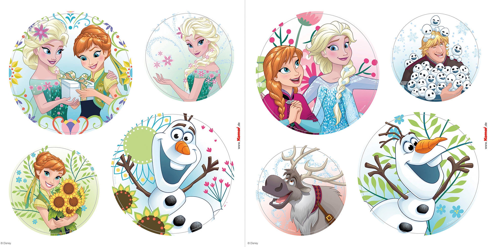 Komar Fenstersticker "Fenstersticker - Frozen Springday Bubbles - Größe 30 günstig online kaufen