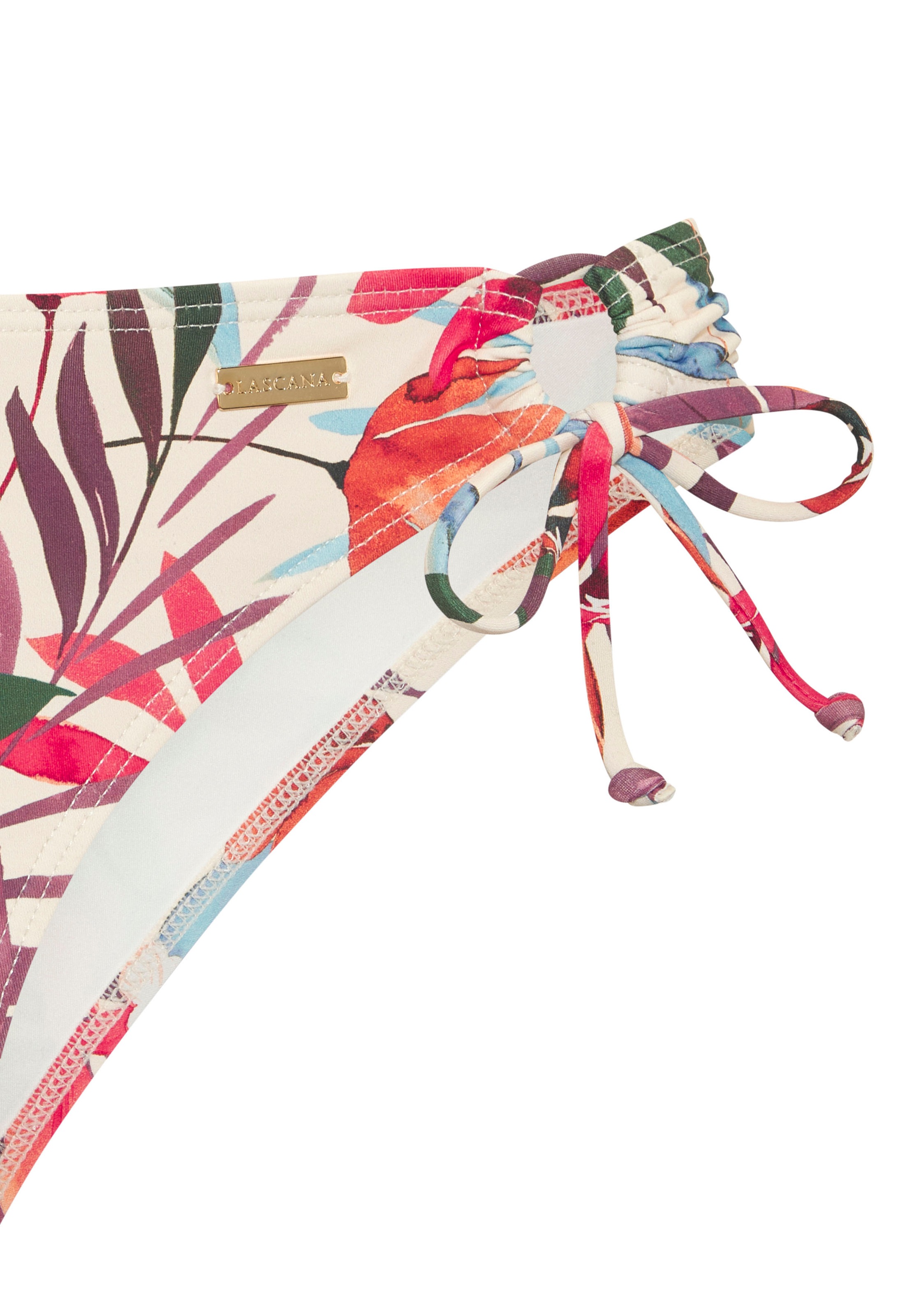 LASCANA Bikini-Hose "Imani", mit sommerlichem Blätterprint günstig online kaufen