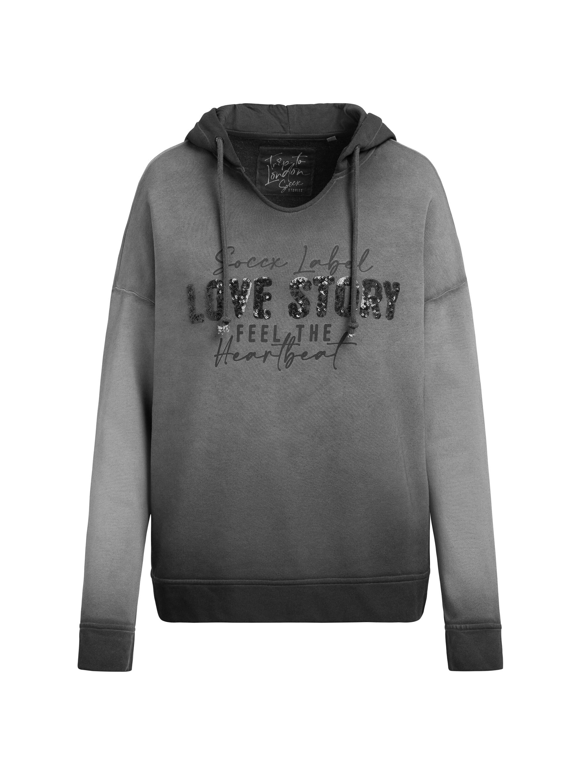 SOCCX Kapuzensweatshirt , mit Pailletten
