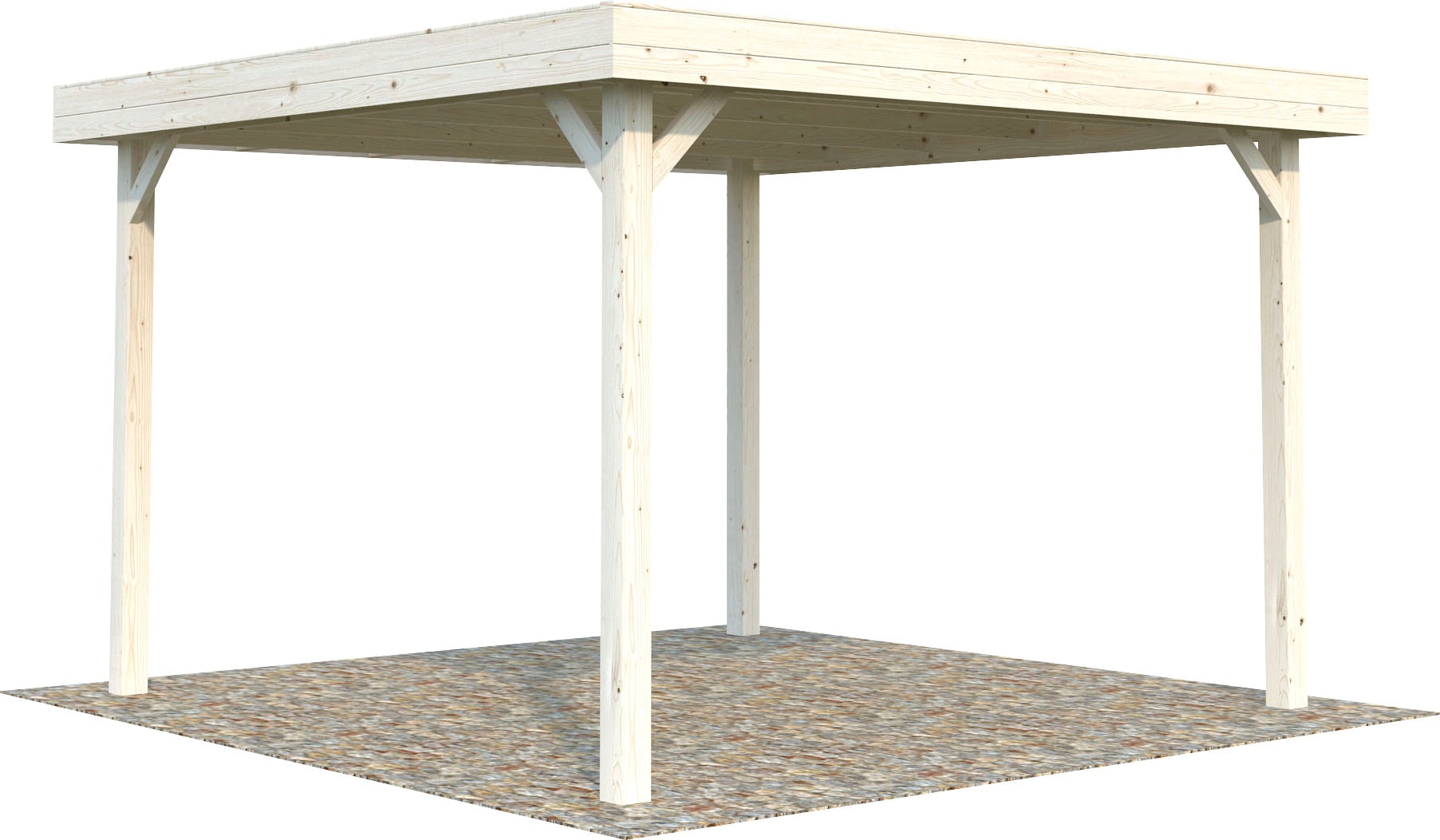 Palmako Holzpavillon »Lucy«, BxT: 389x389 cm, naturbelassen