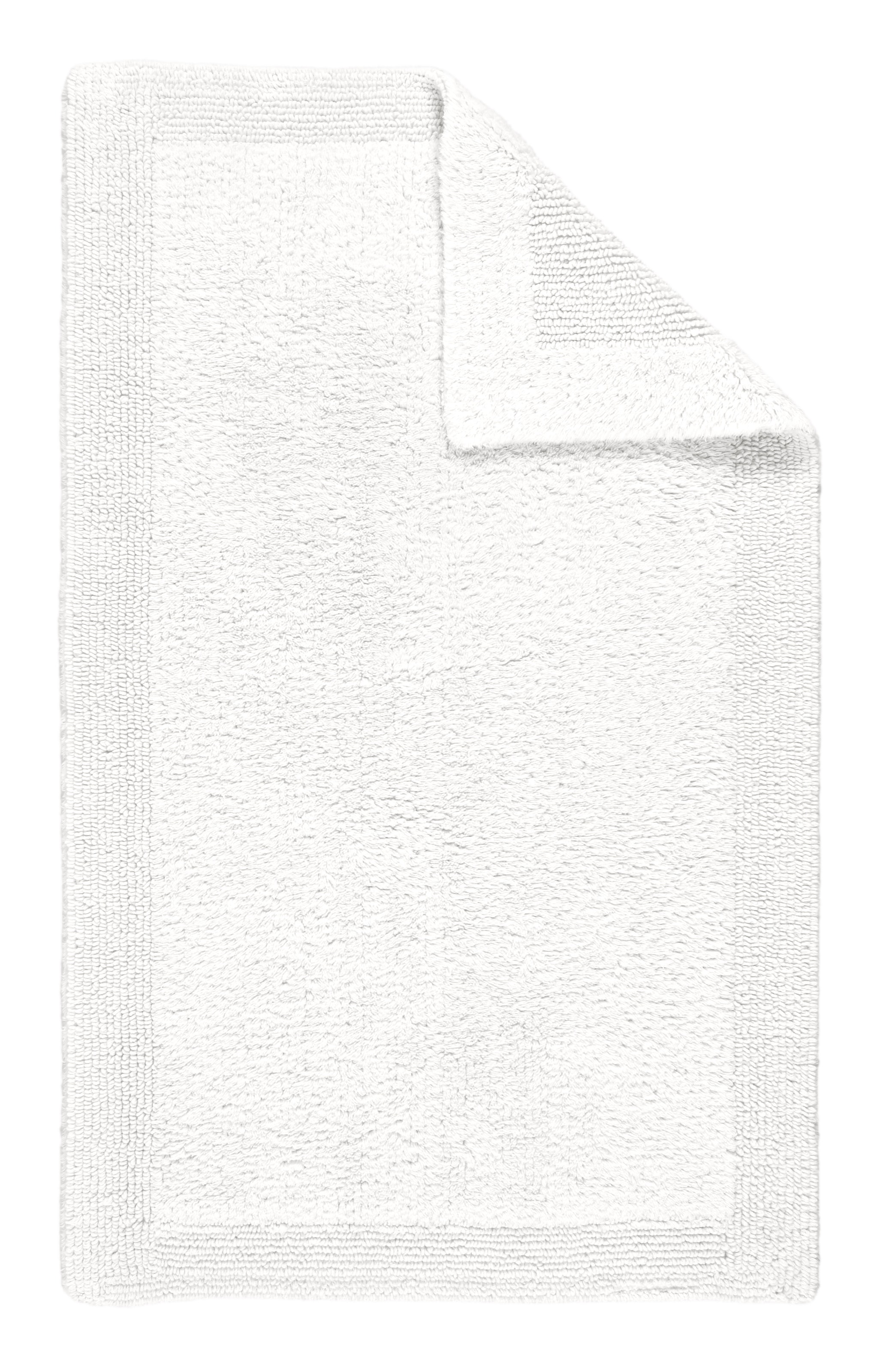 my home Badematte »Kapra, Badvorleger, Badezimmer Teppich« Höhe 14 mm beidseitig nutzbar | fußbodenheizungsgeeignet | strapazierfähig mit Bordüre, Badteppich, Badematte, Baumwolle