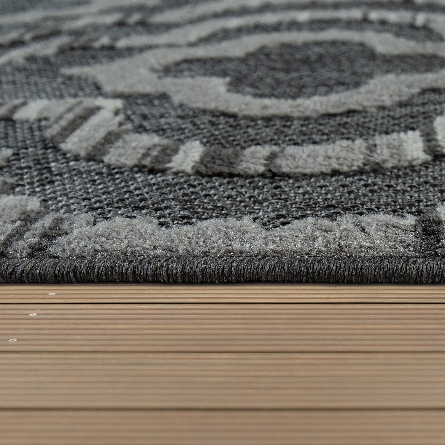Paco Home Teppich »Stilo In- | und Outdoor BAUR auf geeignet, Wohnzimmer rechteckig, 3D-Design, 861«, Kurzflor, Rechnung