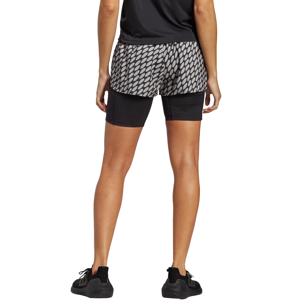 adidas Performance Laufshorts »ADIDAS X MARIMEKKO RUN ICONS 3 BAR LOGO 2IN1 RUNNING SHORTS«