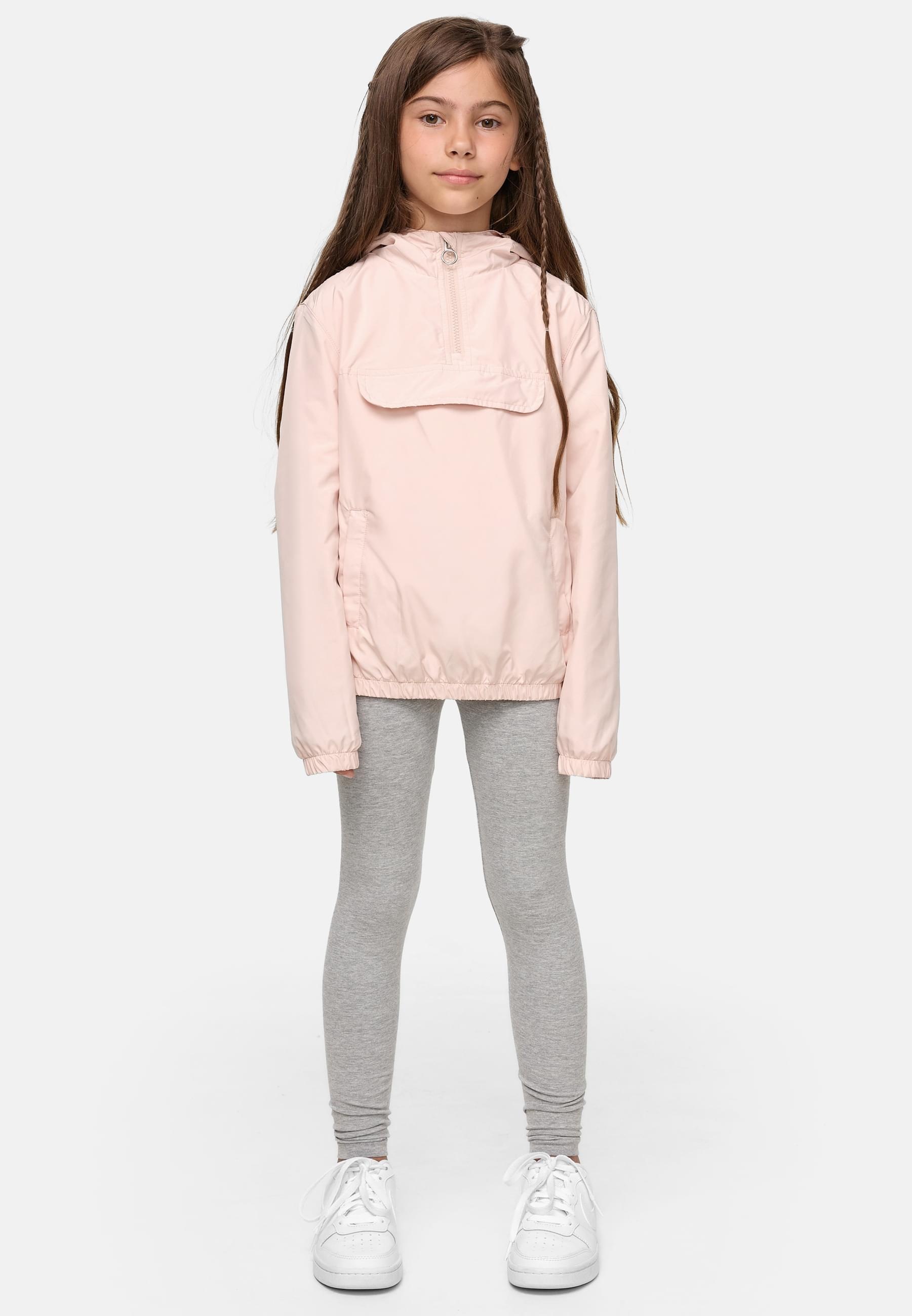 URBAN CLASSICS Allwetterjacke »Urban Classics Damen Girls Basic Pullover Jacket«, (1 St.), mit Kapuze