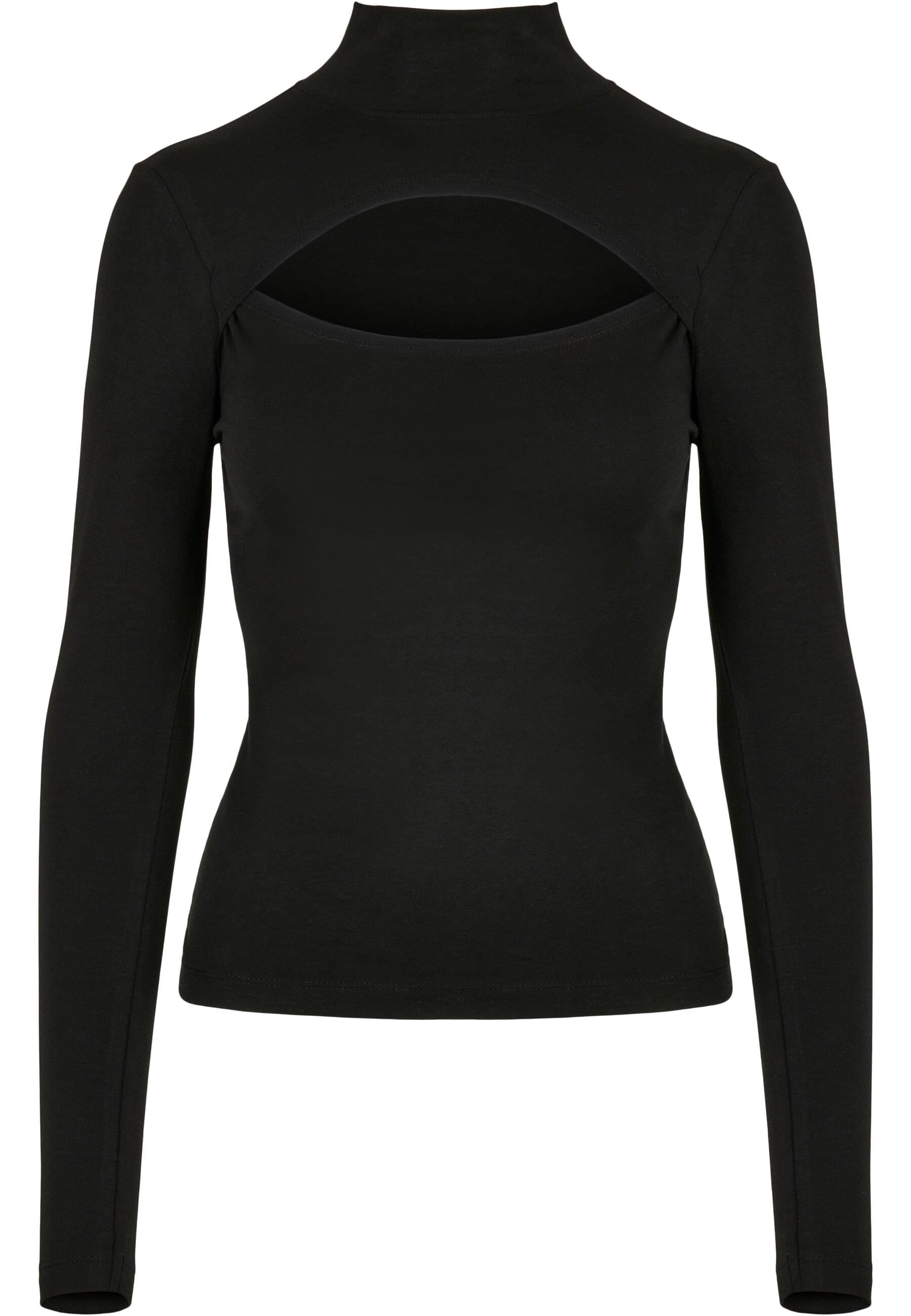 URBAN CLASSICS Langarmshirt "Urban Classics Damen Ladies Cut-Out Turtleneck günstig online kaufen