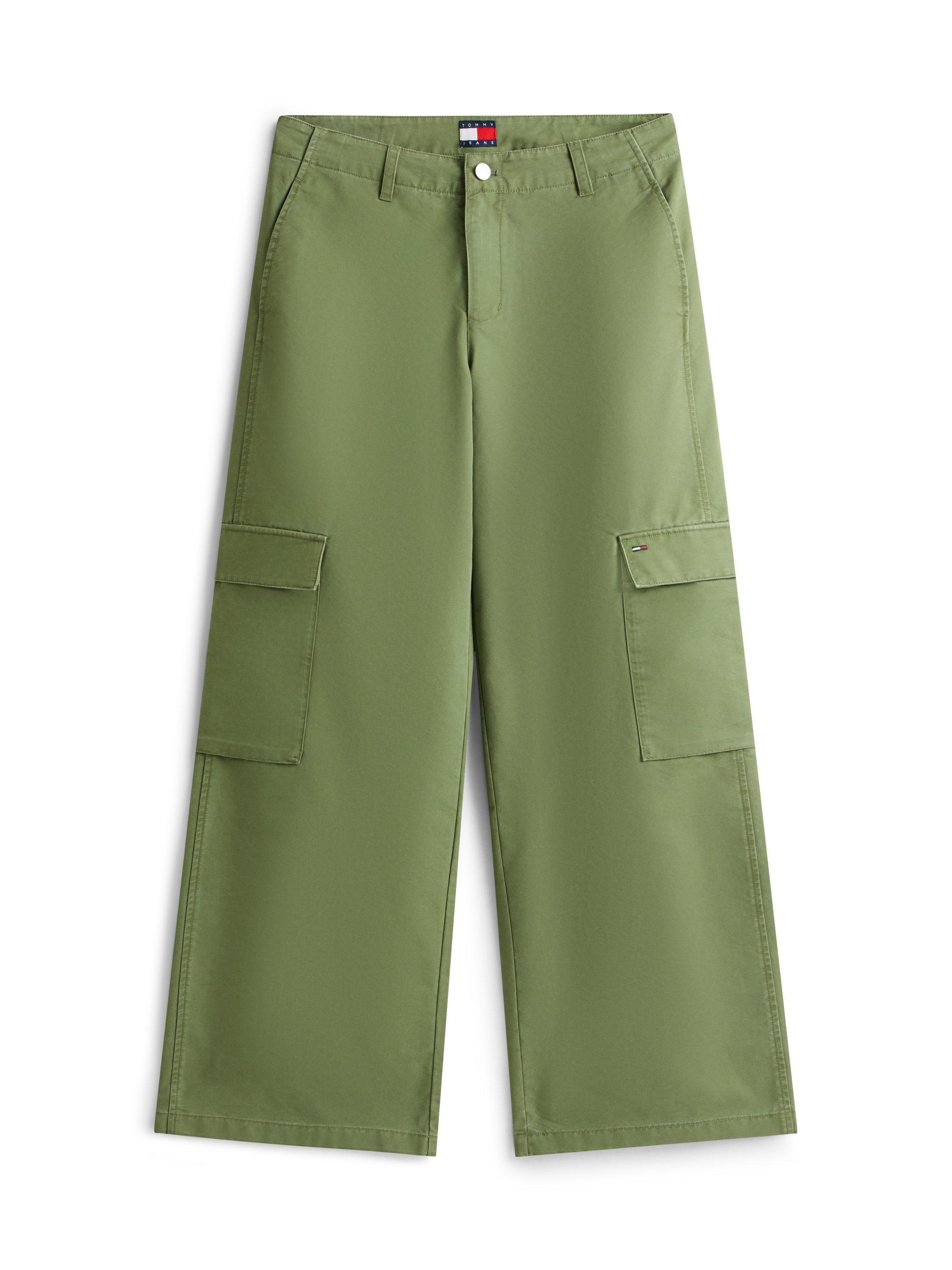 Tommy Jeans Cargohose »TJW LR WIDE STRAIGHT CARGO PANT«  im Baumwoll-Mix, Low Rise