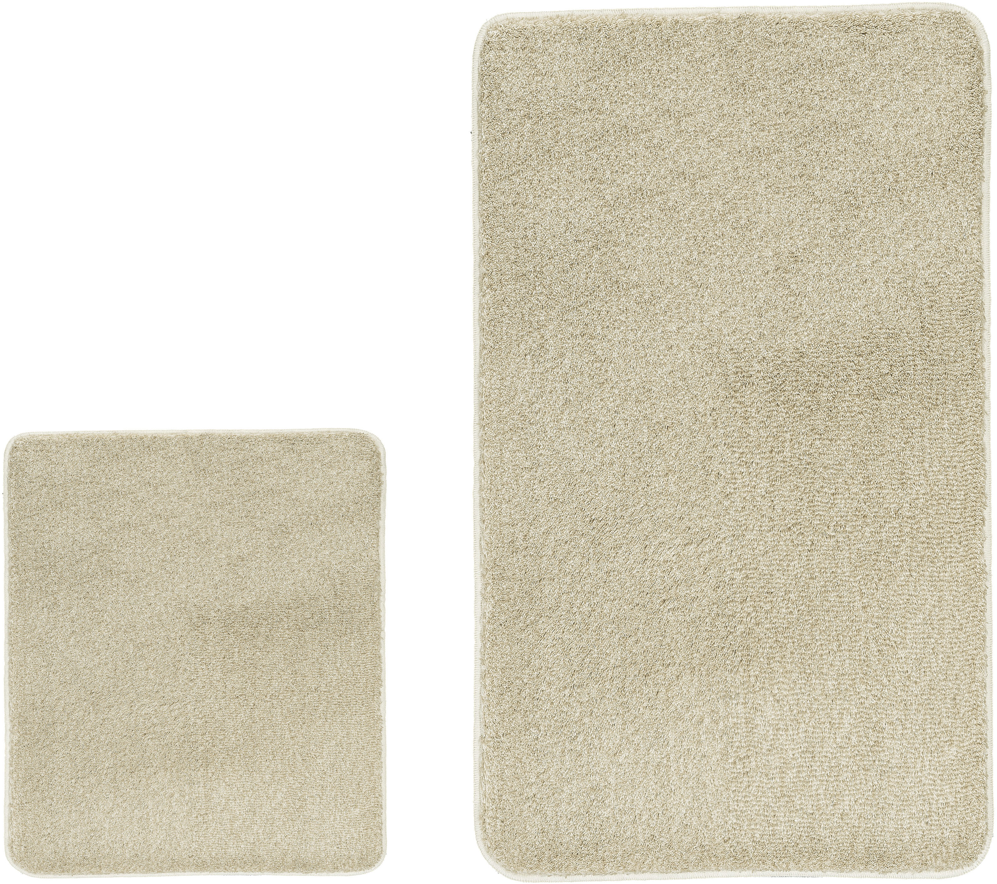 Kleine Wolke Badematte "RELAX, Badvorleger, Badezimmer Teppich" Höhe 30 mm rutschhemmend beschichtet fußbodenheizungsgeeignet Badteppich, meliert, rechteckig, rund & als Set erhältlich