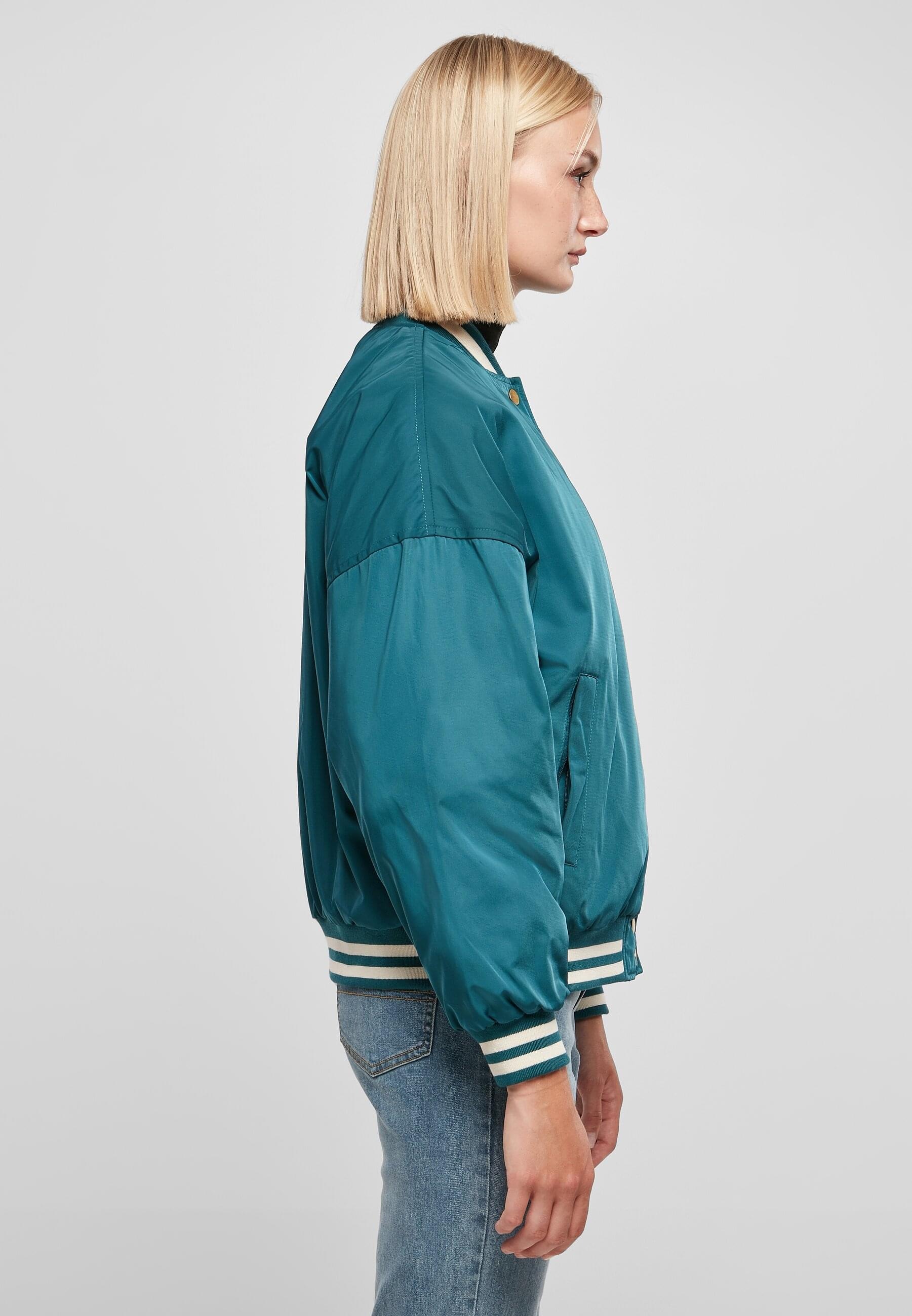 URBAN St.), kaufen Ladies BAUR (1 College Kapuze Jacket«, für Oversized CLASSICS »Damen Sommerjacke | ohne Recycled