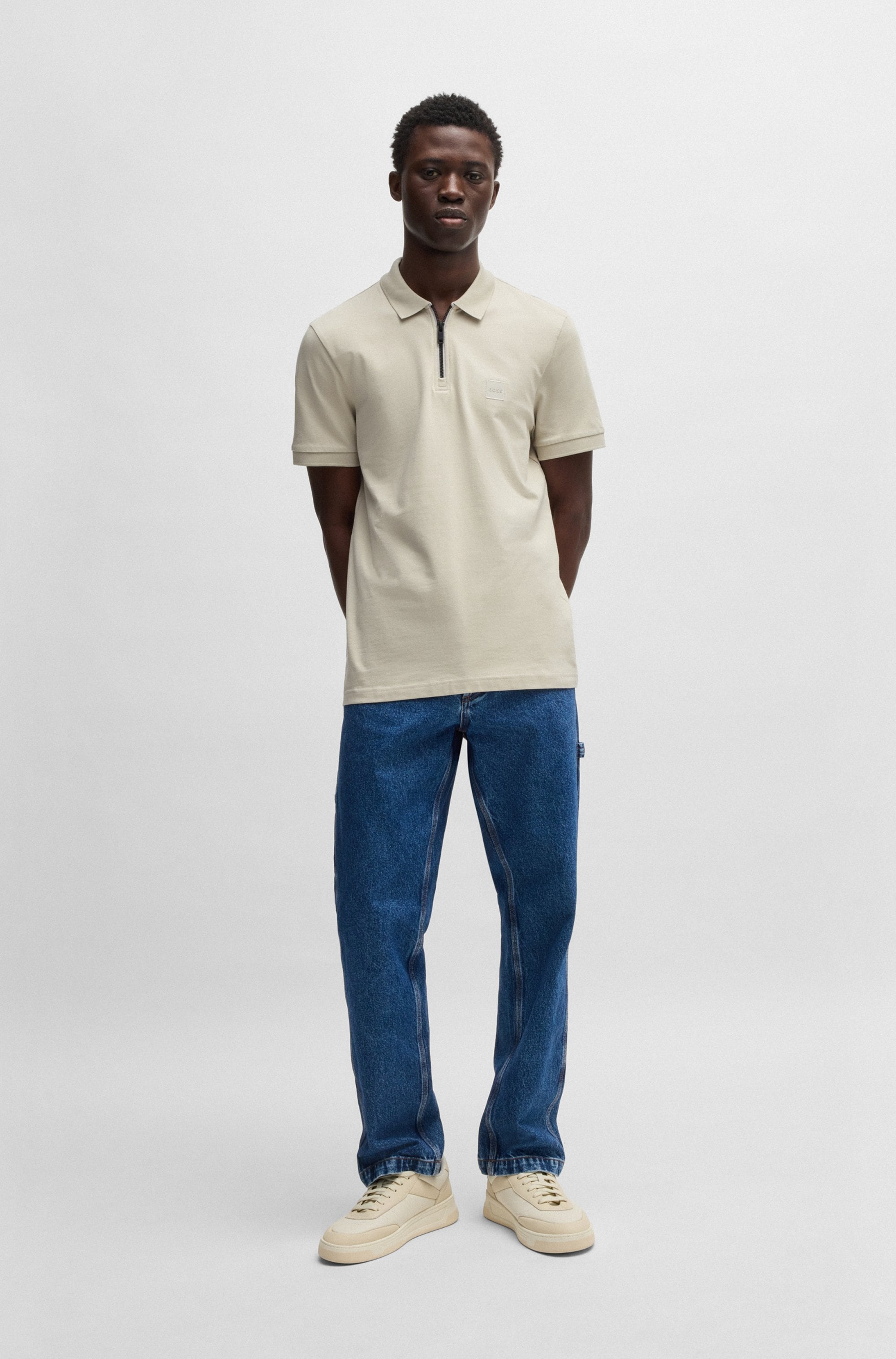 BOSS ORANGE Poloshirt »Passerzip«, mit Polokragen