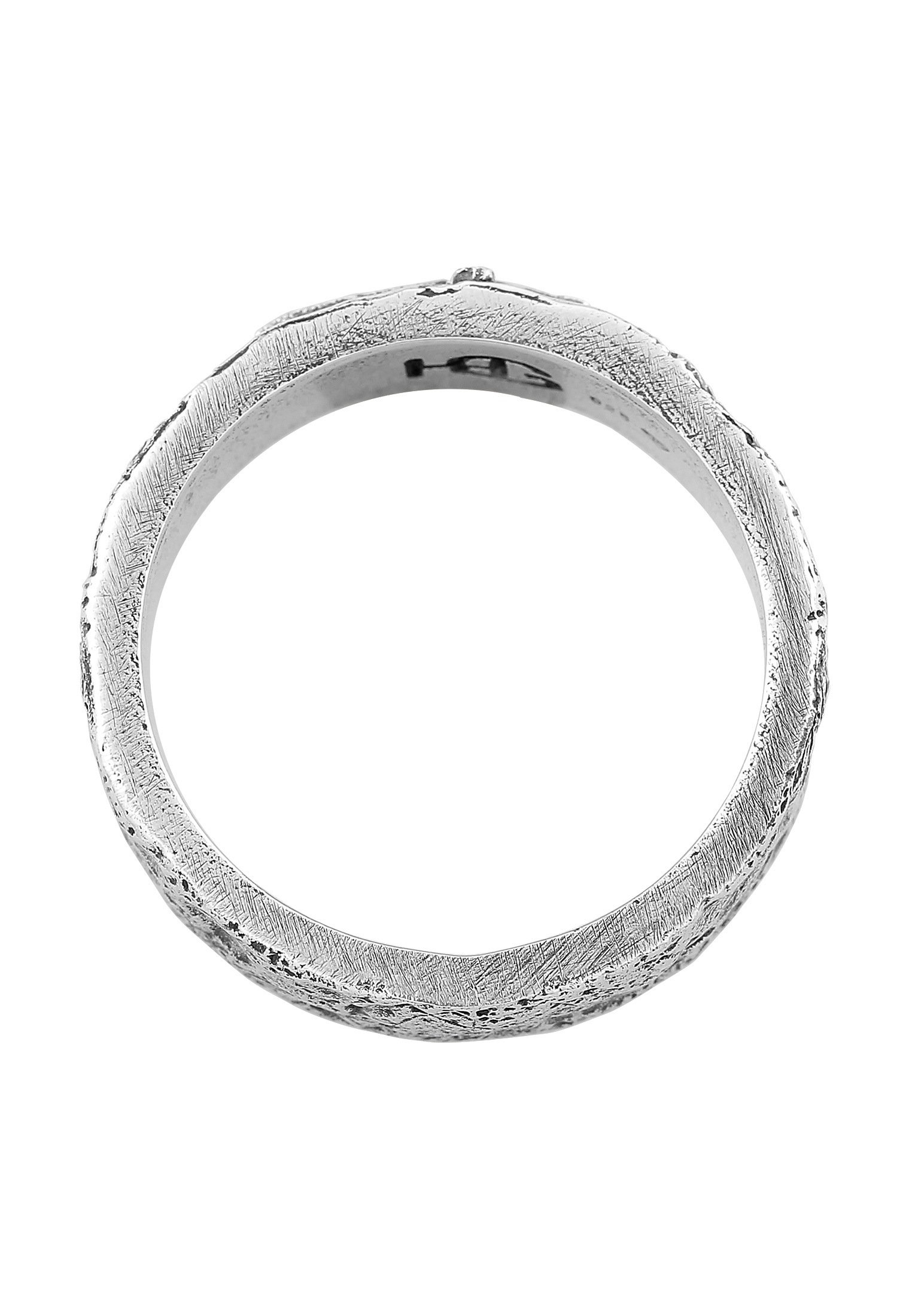 HAZE & GLORY Silberring »Ring Bandring Kreuz 925 Silber«