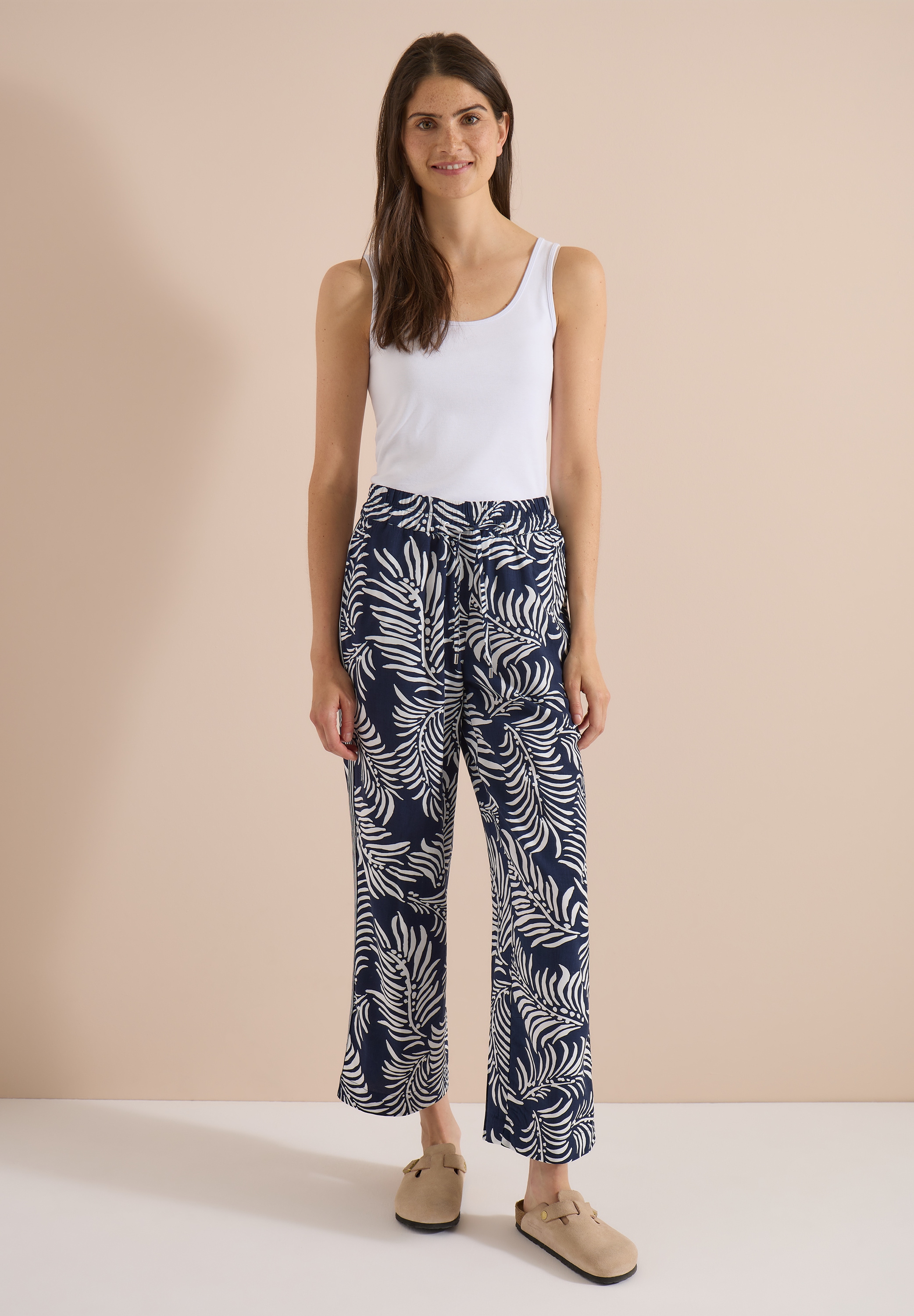 Cecil Stoffhose  High Waist