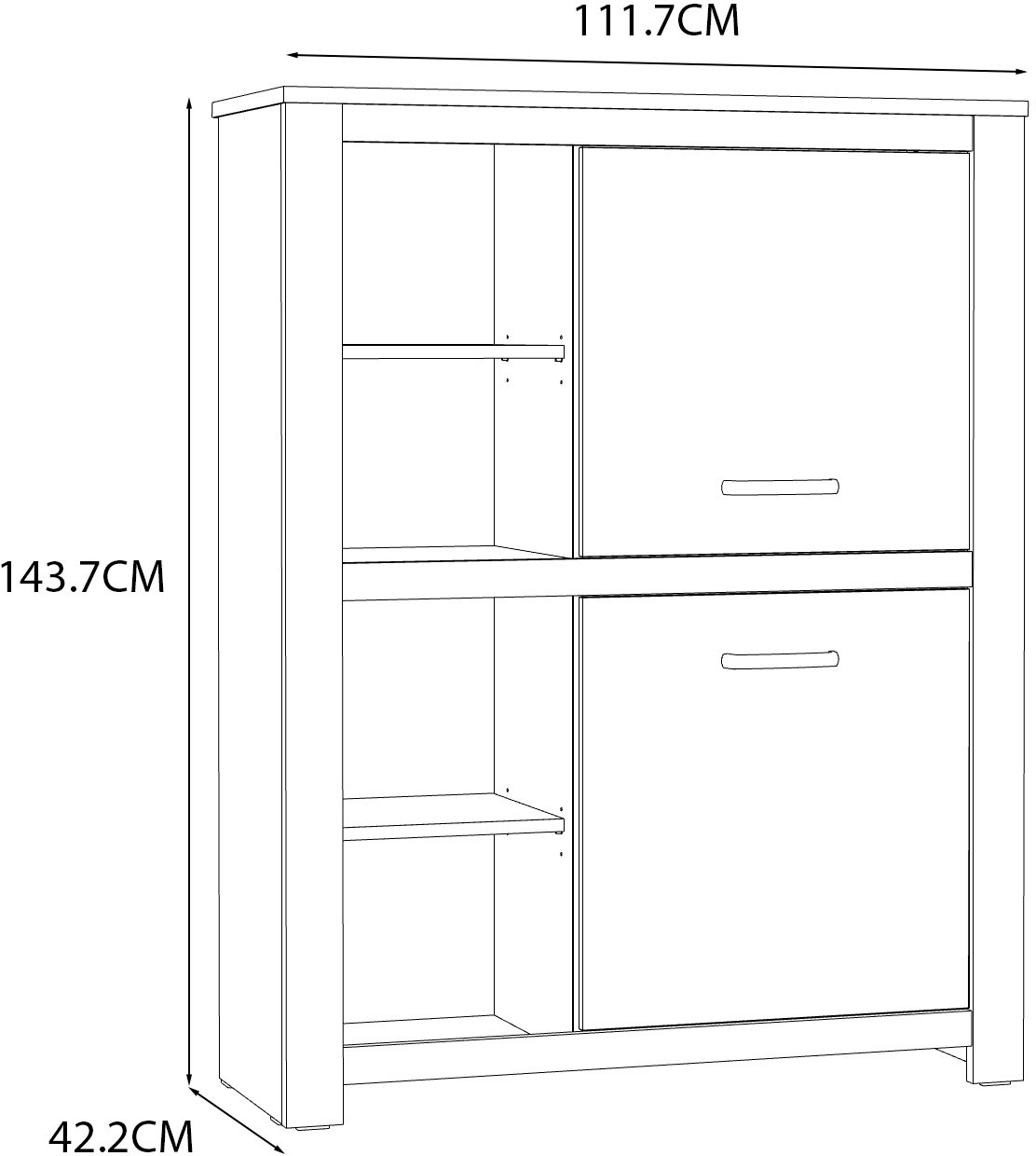 FORTE Highboard »San Cayetano«