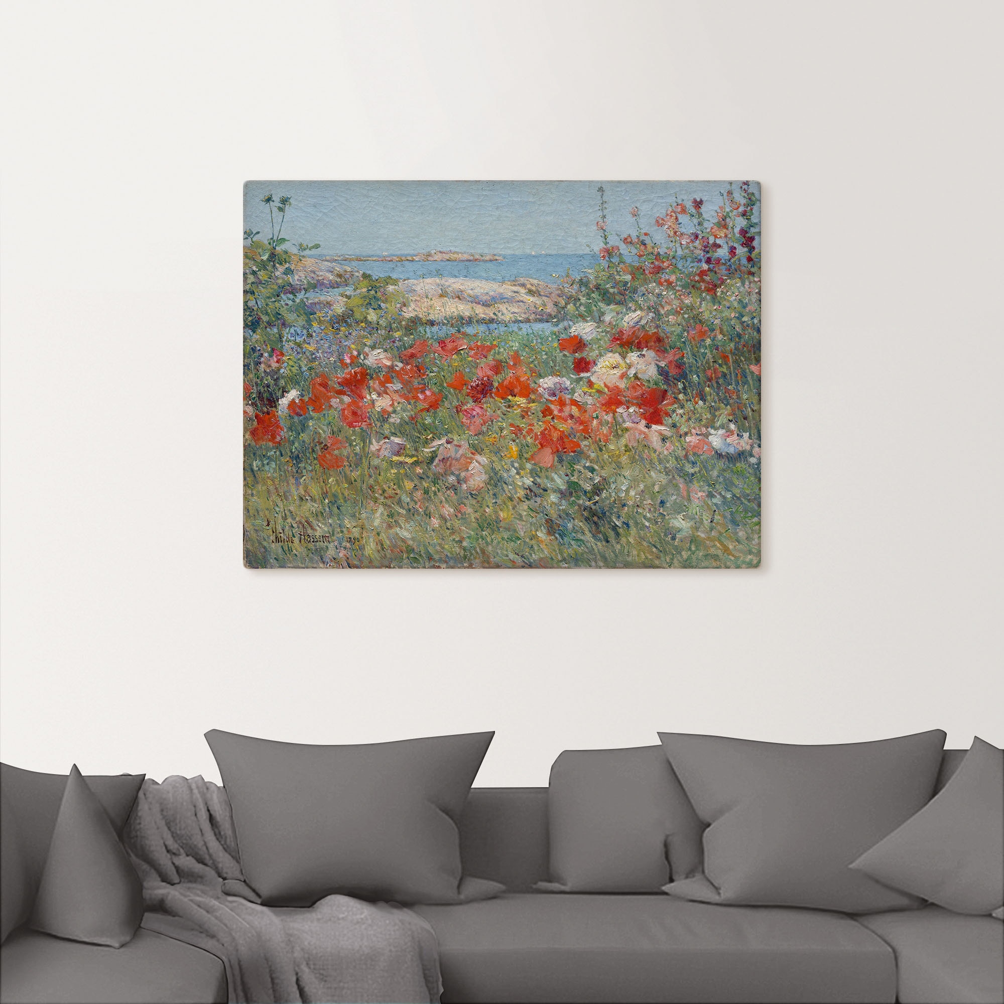 Artland Wandbild »Celia Thaxters Garten 1890.«, Blumenwiese, (1 St.), als Leinwandbild, Poster, Wandaufkleber in verschied. Größen