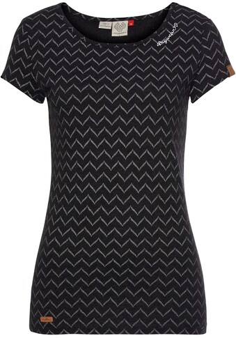 Ragwear Plus Print-Shirt »MINT CHEVRON PLUS«, mit effektvollem Zig Zag.-Allover-Druck kaufen Ragwear Plus Print-Shirt »MINT CHEVRON PLUS«, mit effektvollem Zig Zag.-Allover-Druck kaufen