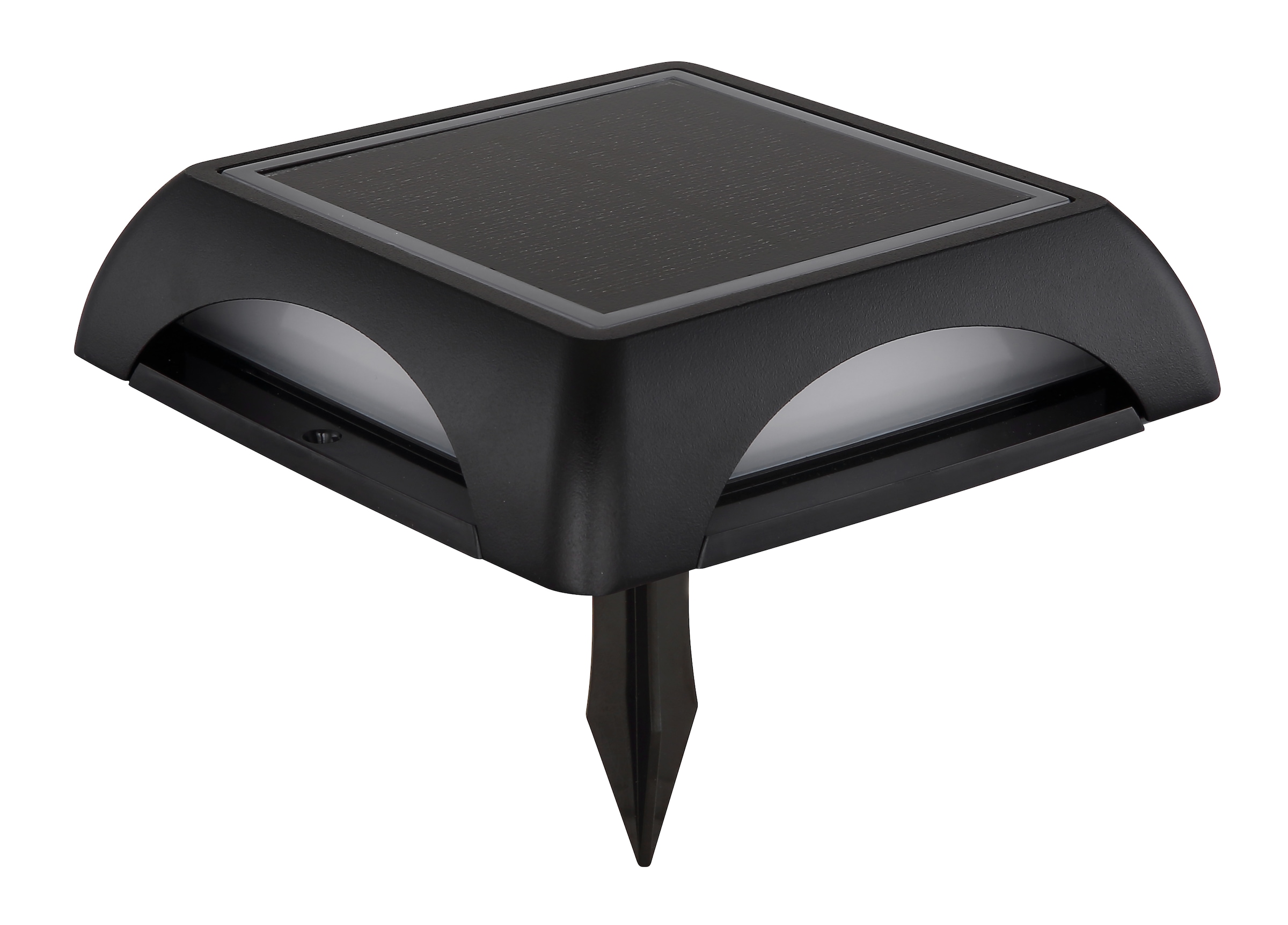 GLOBO LIGHTING LED Solarleuchte »SOLARLEUCHTE ALUMINIUM DRUCKGUSS SCHWARZ MATT, 1XL«, Leuchtmittel LED-Modul | LED fest integriert, Solar/IP65/Erdspitz oder Wandmontage/Garten/Terrasse