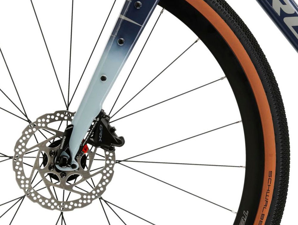 Kross Gravelbike »KROSS Gravelbike Esker 8.0 28" blau 24 Gänge«, 24 Gang, Shimano, GRX RX820 Schaltwerk, Kettenschaltung